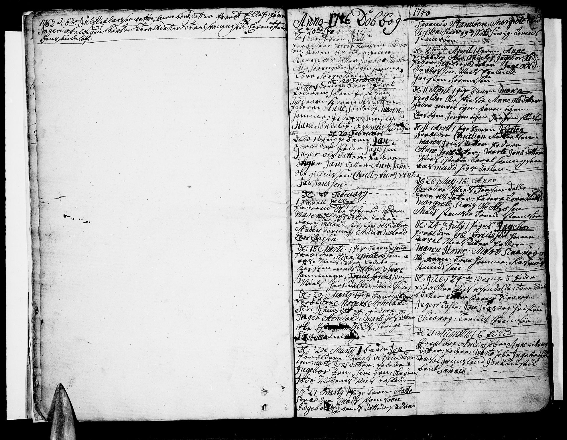 Søndeled sokneprestkontor, SAK/1111-0038/F/Fb/L0001: Parish register (copy) no. B 1, 1746-1816, p. 8