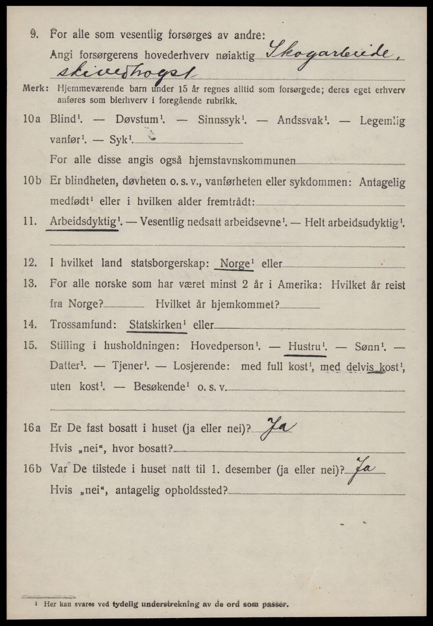 SAT, 1920 census for Hen, 1920, p. 477