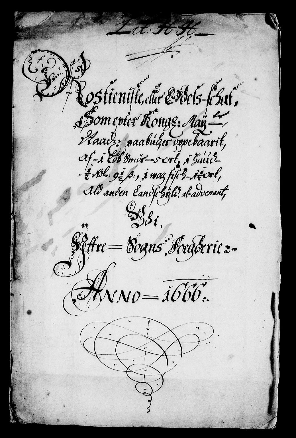 Rentekammeret inntil 1814, Reviderte regnskaper, Stiftamtstueregnskaper, Bergen stiftamt, RA/EA-6043/R/Rc/L0021: Bergen stiftamt, 1666