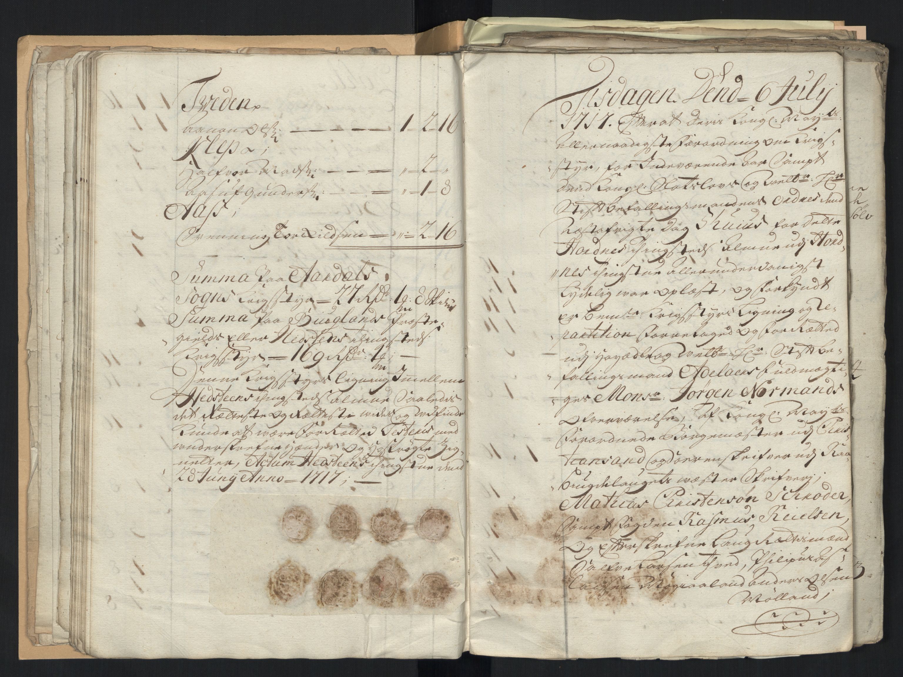 Rentekammeret inntil 1814, Reviderte regnskaper, Fogderegnskap, AV/RA-EA-4092/R40/L2452: Fogderegnskap Råbyggelag, 1716-1717, p. 219