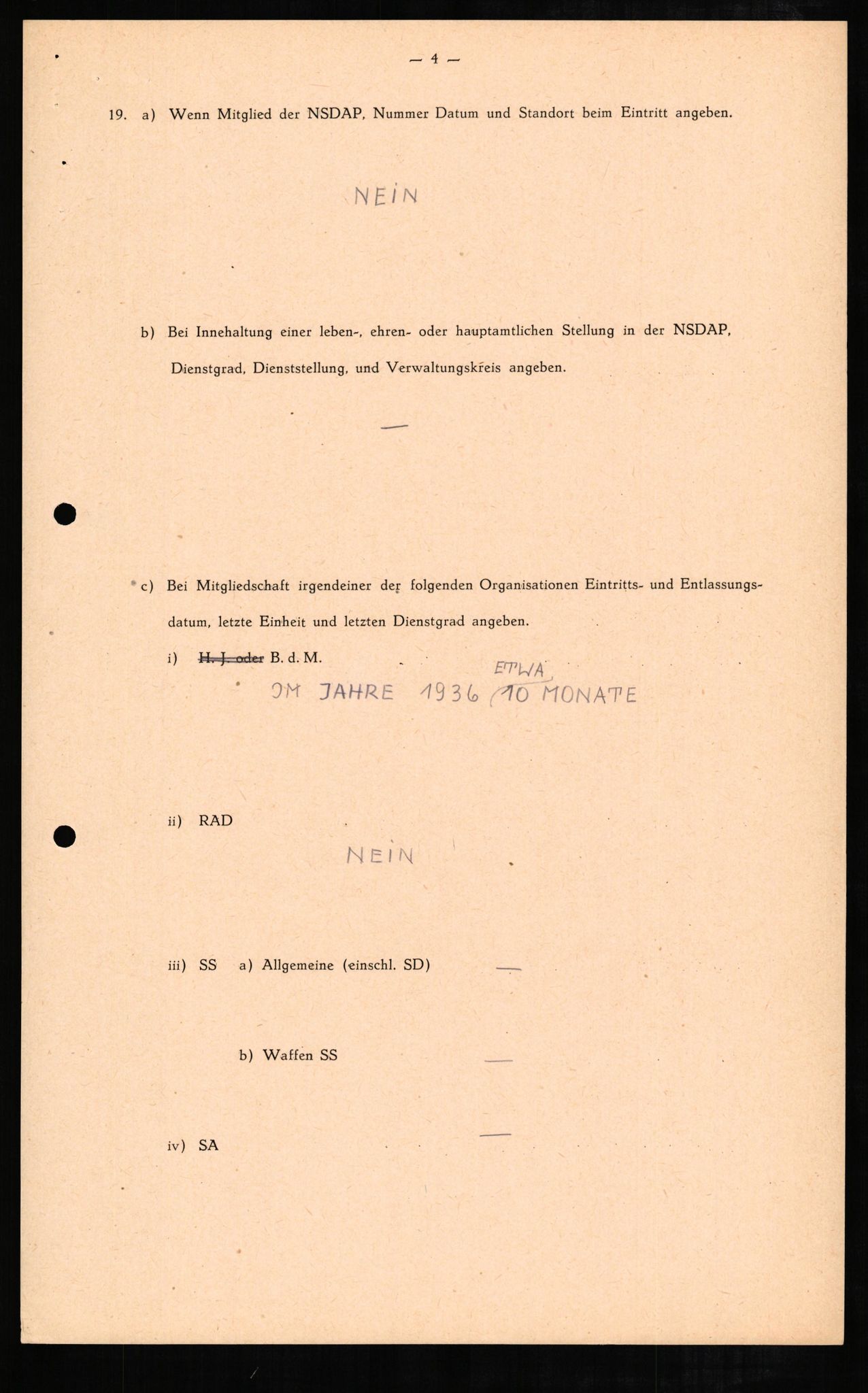 Forsvaret, Forsvarets overkommando II, AV/RA-RAFA-3915/D/Db/L0006: CI Questionaires. Tyske okkupasjonsstyrker i Norge. Tyskere., 1945-1946, p. 233