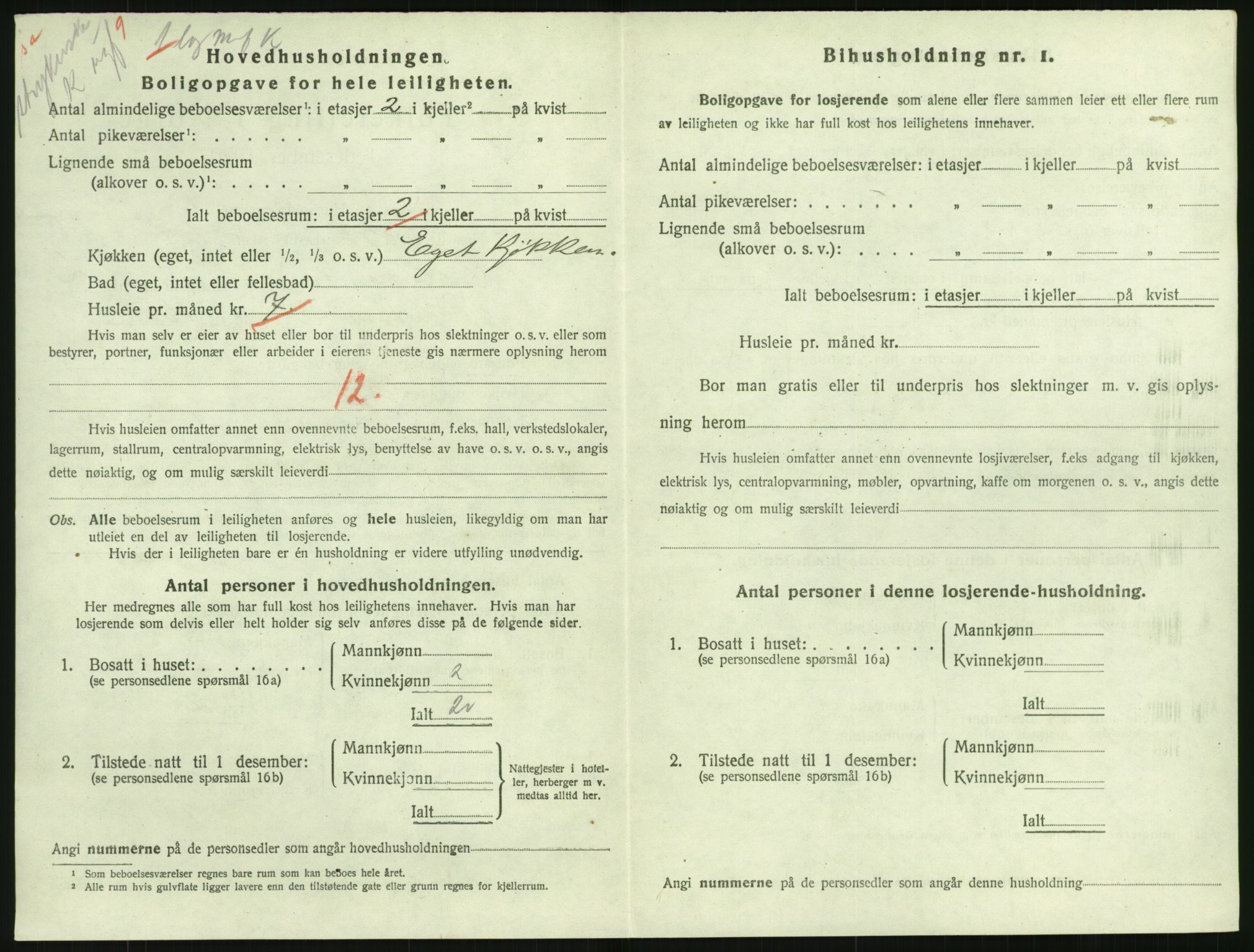 SAK, 1920 census for Lillesand, 1920, p. 962