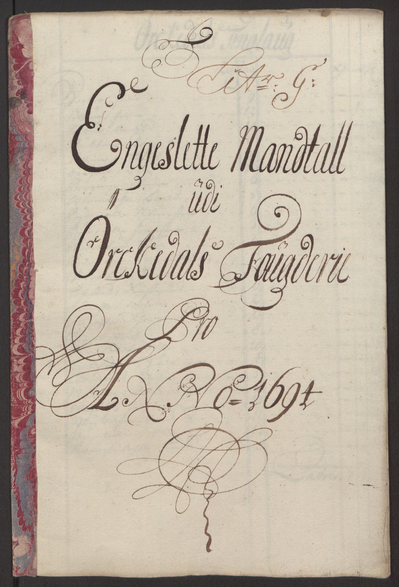 Rentekammeret inntil 1814, Reviderte regnskaper, Fogderegnskap, RA/EA-4092/R60/L3944: Fogderegnskap Orkdal og Gauldal, 1694, p. 98