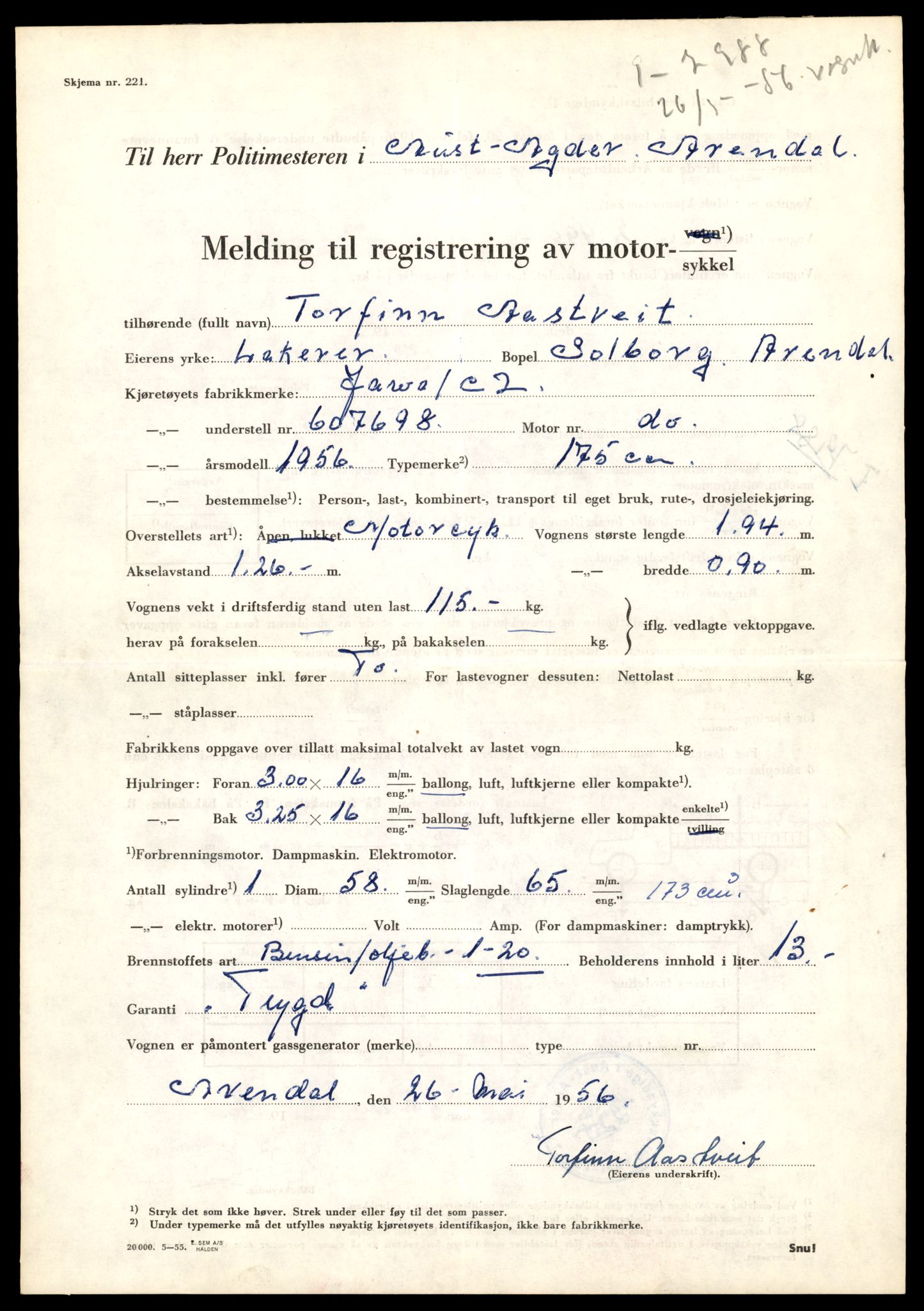 Møre og Romsdal vegkontor - Ålesund trafikkstasjon, AV/SAT-A-4099/F/Fe/L0041: Registreringskort for kjøretøy T 13710 - T 13905, 1927-1998, p. 19