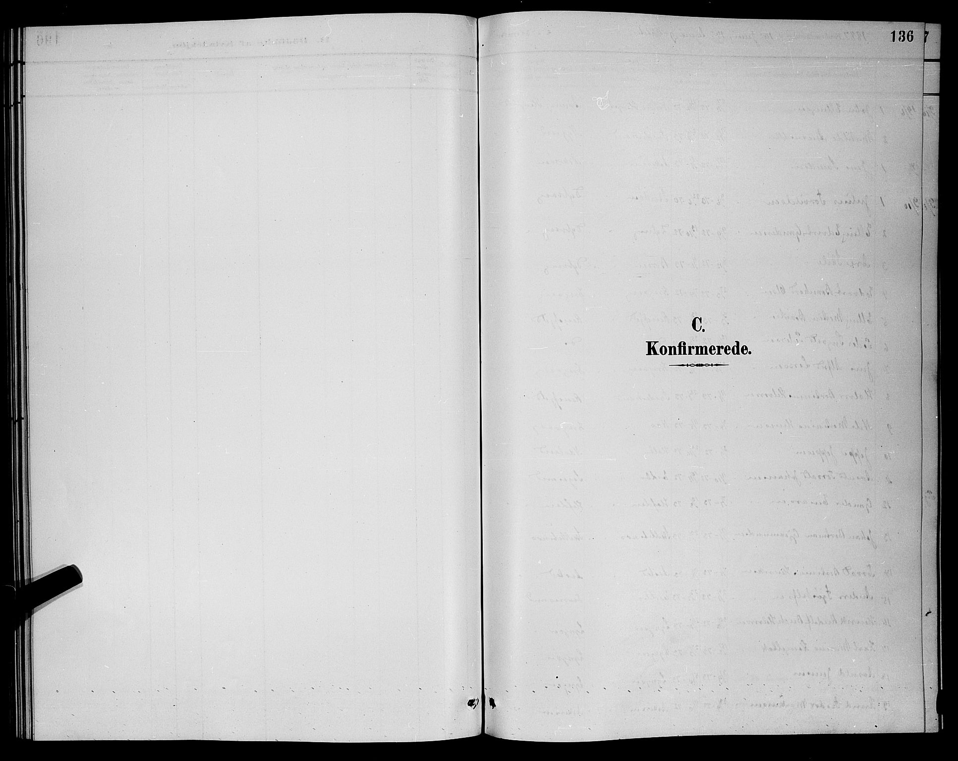 Dypvåg sokneprestkontor, AV/SAK-1111-0007/F/Fb/Fba/L0013: Parish register (copy) no. B 13, 1887-1900, p. 136