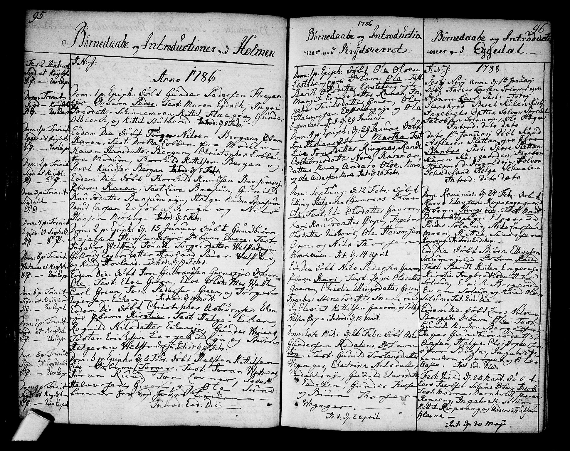 Sigdal kirkebøker, AV/SAKO-A-245/F/Fa/L0002: Parish register (official) no. I 2, 1778-1792, p. 95-96