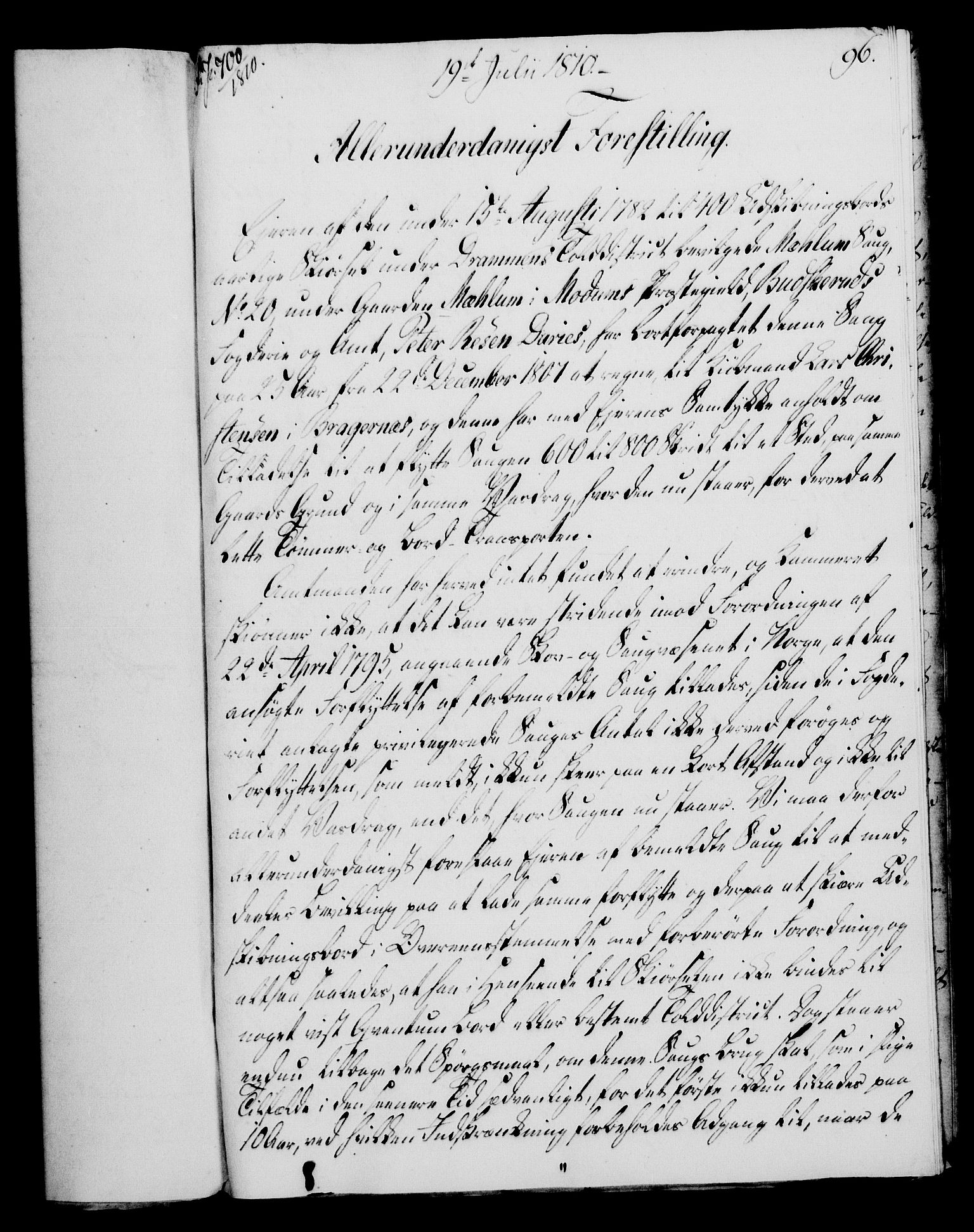 Rentekammeret, Kammerkanselliet, RA/EA-3111/G/Gf/Gfa/L0092: Norsk relasjons- og resolusjonsprotokoll (merket RK 52.92), 1810, p. 365