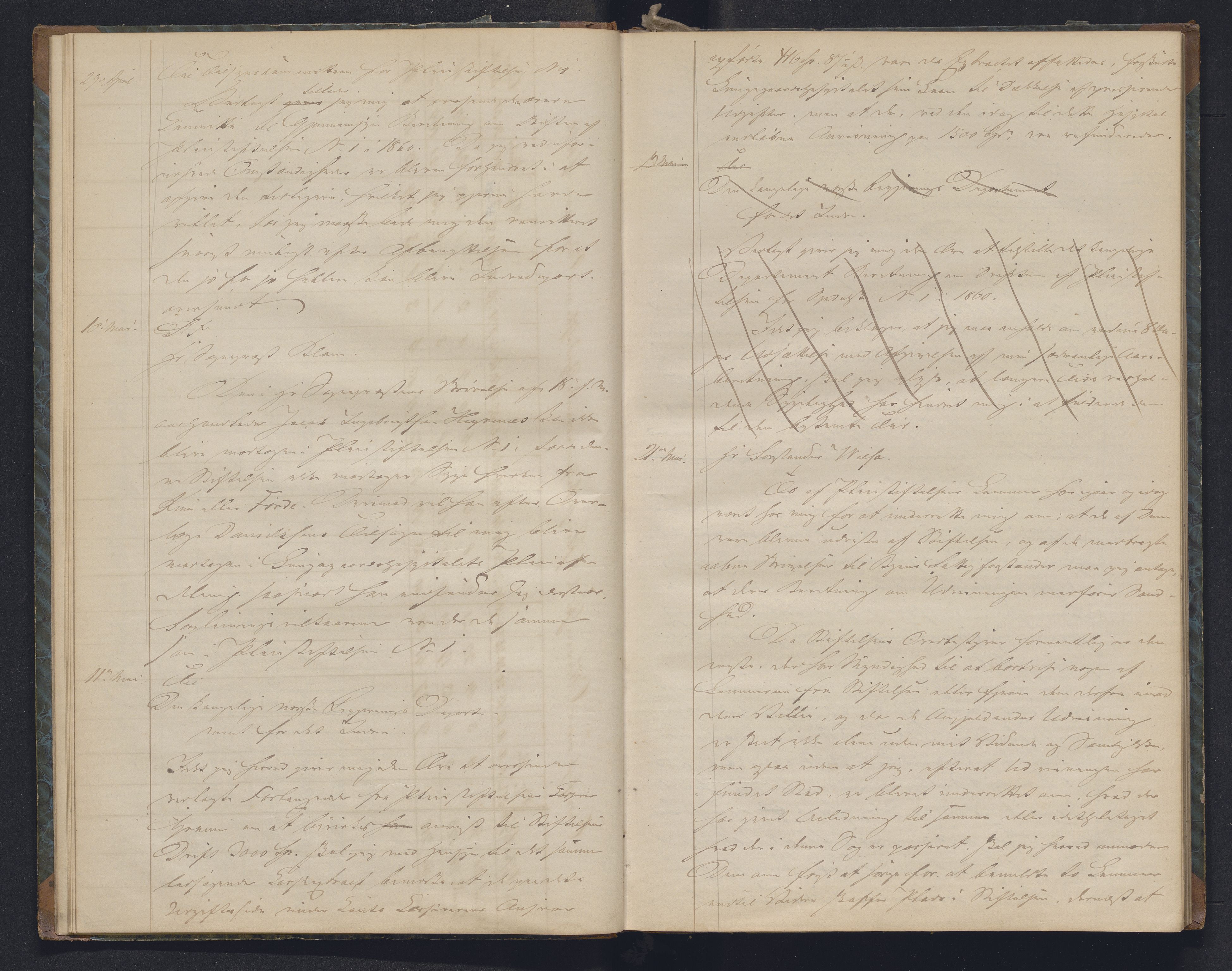Lepraarkiver - Overlegen for den spedalske sykdom, AV/SAB-A-61001/B.b/L0006: Kopibok, 1860-1874
