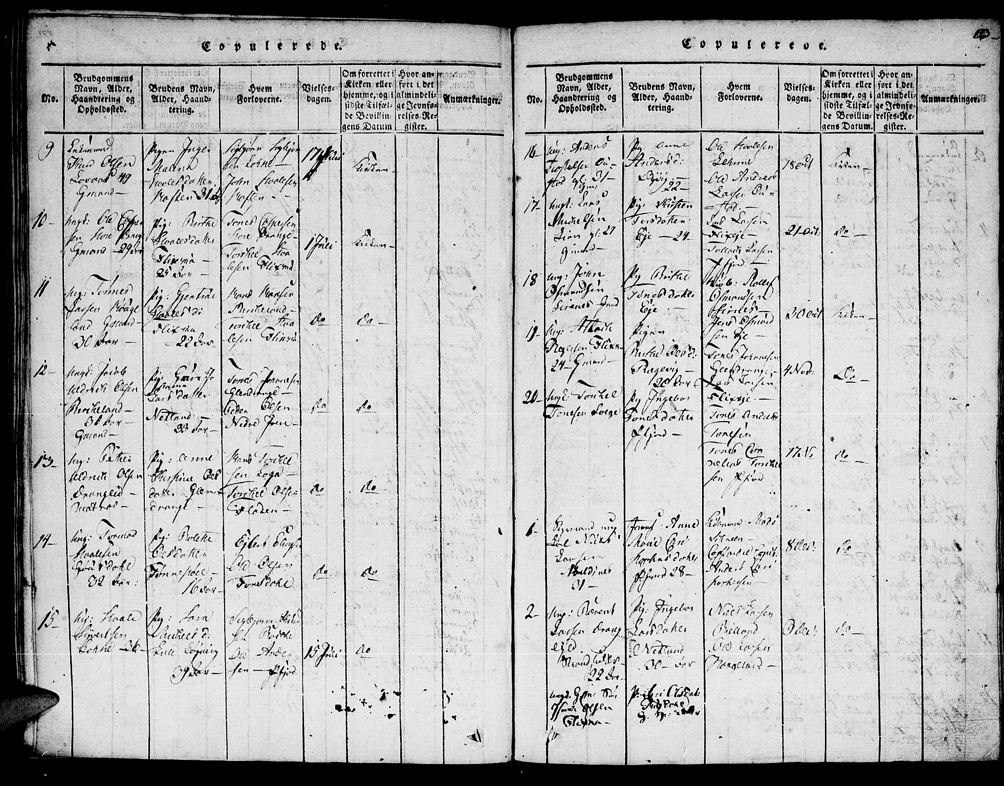 Flekkefjord sokneprestkontor, SAK/1111-0012/F/Fa/Fac/L0002: Parish register (official) no. A 2, 1815-1826, p. 193