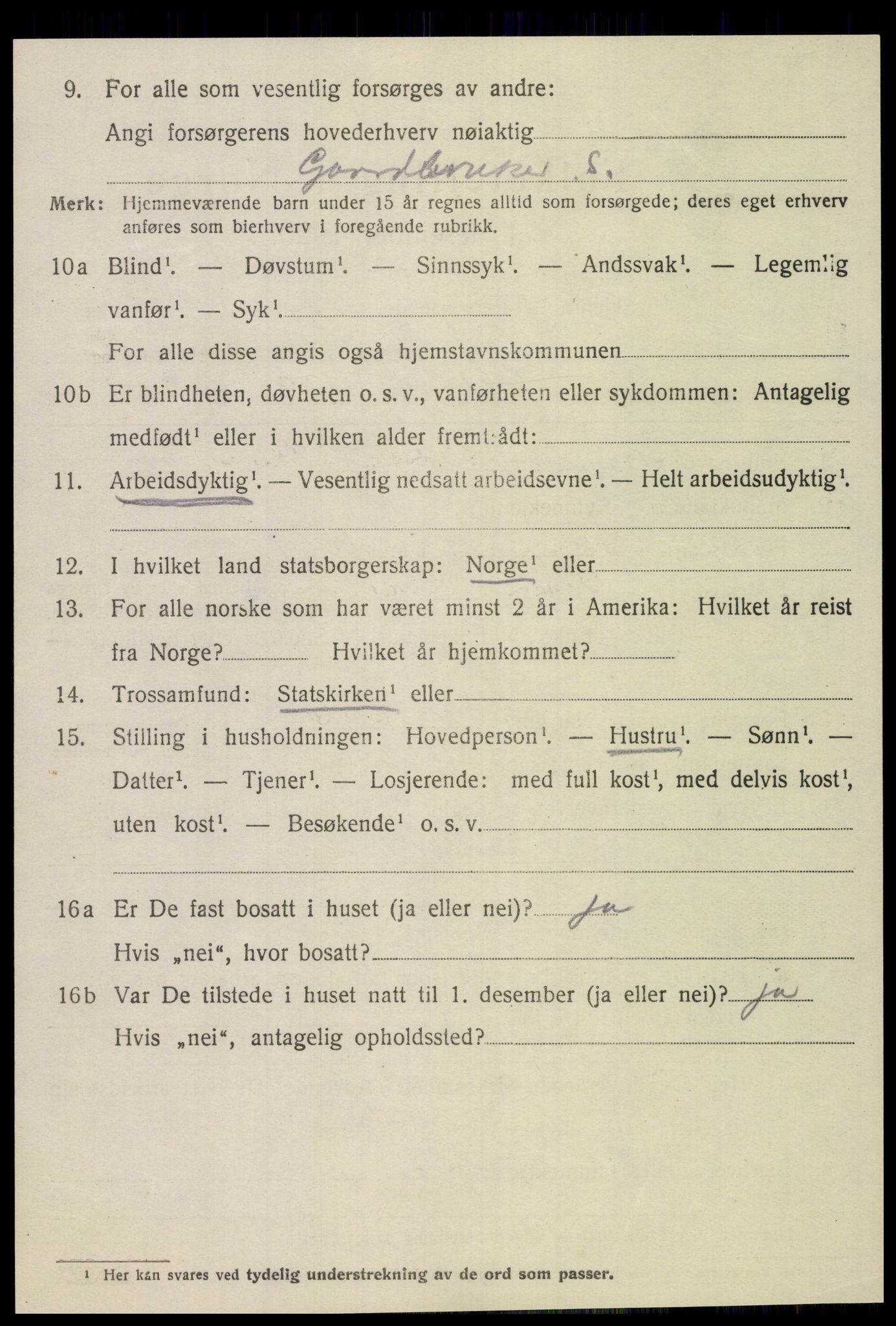 SAT, 1920 census for Veøy, 1920, p. 2532