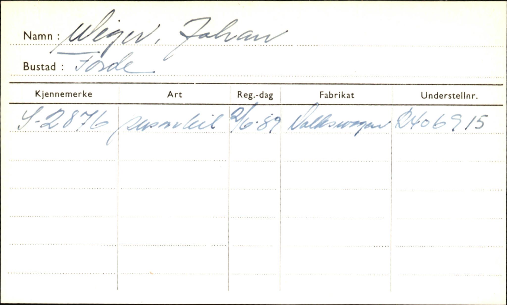 Statens vegvesen, Sogn og Fjordane vegkontor, AV/SAB-A-5301/4/F/L0002: Eigarregister Fjordane til 1.6.1961, 1930-1961, p. 593