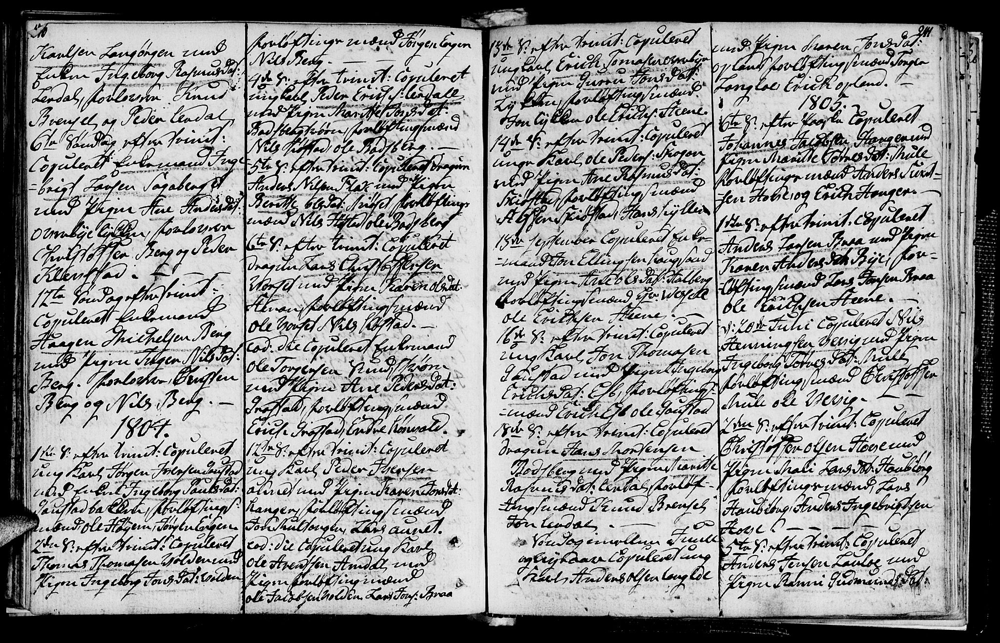 Ministerialprotokoller, klokkerbøker og fødselsregistre - Sør-Trøndelag, SAT/A-1456/612/L0371: Parish register (official) no. 612A05, 1803-1816, p. 240-241