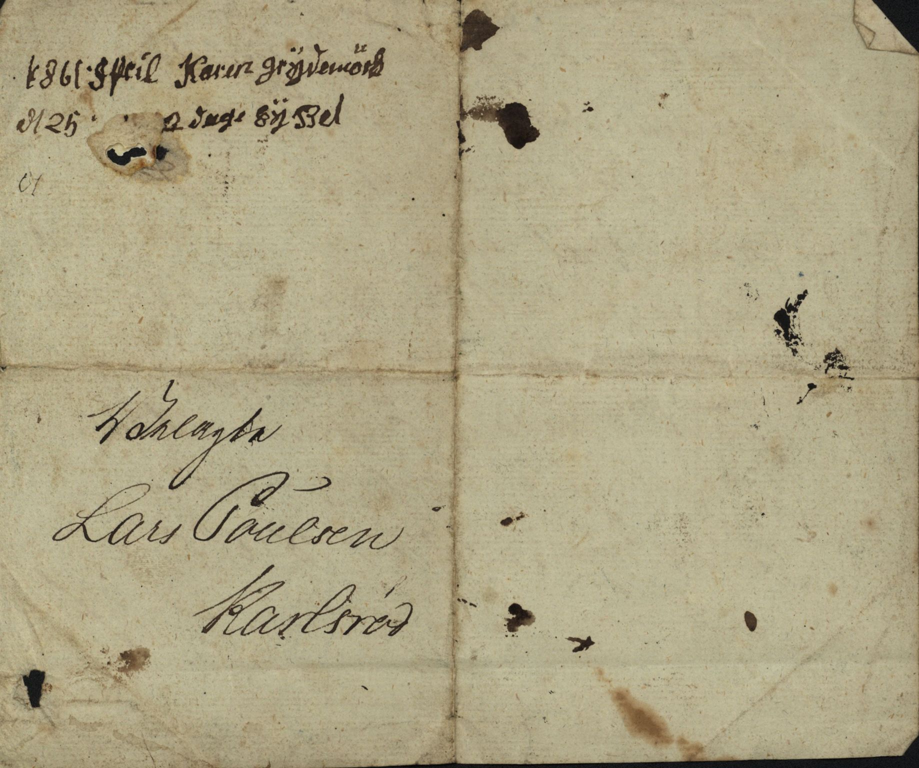 Pa 806 - Kalsrudslekten, VEMU/A-1929/F/L0002: Brev, kvitteringer, invitasjoner, kontrakter m.m., 1782-1870, p. 51