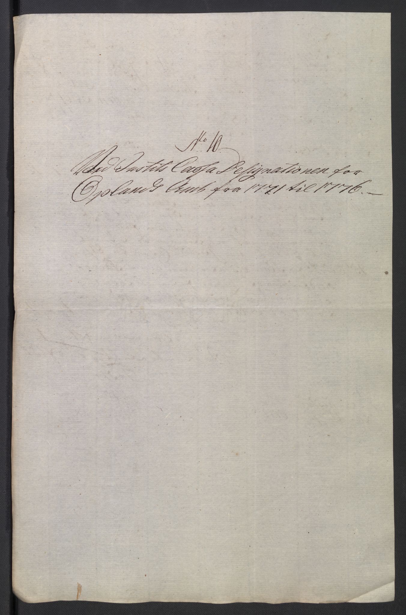 Rentekammeret inntil 1814, Reviderte regnskaper, Mindre regnskaper, AV/RA-EA-4068/Rb/L0014: Opplands amt, 1771-1779, p. 325