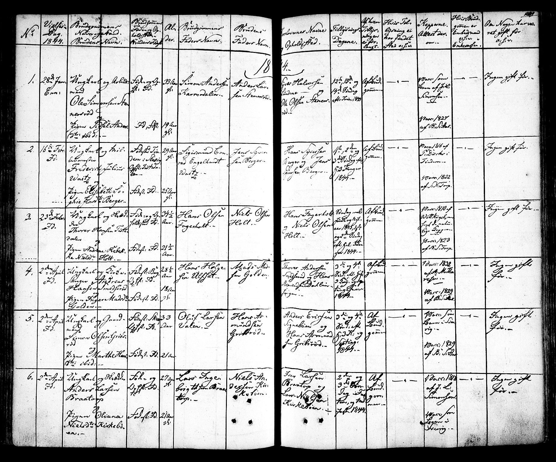 Idd prestekontor Kirkebøker, SAO/A-10911/F/Fc/L0003: Parish register (official) no. III 3, 1832-1847, p. 239