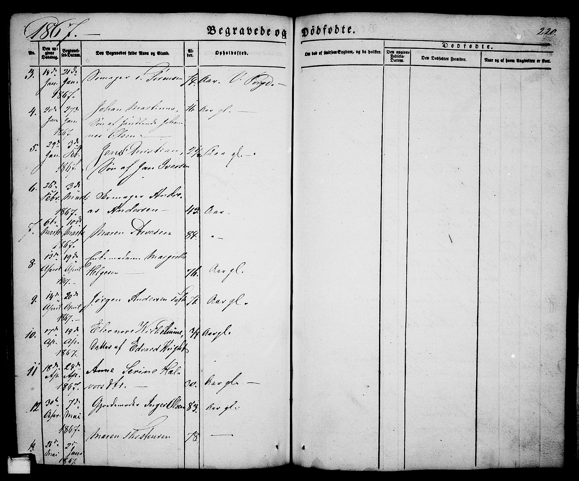 Porsgrunn kirkebøker , SAKO/A-104/G/Ga/L0002: Parish register (copy) no. I 2, 1847-1877, p. 220
