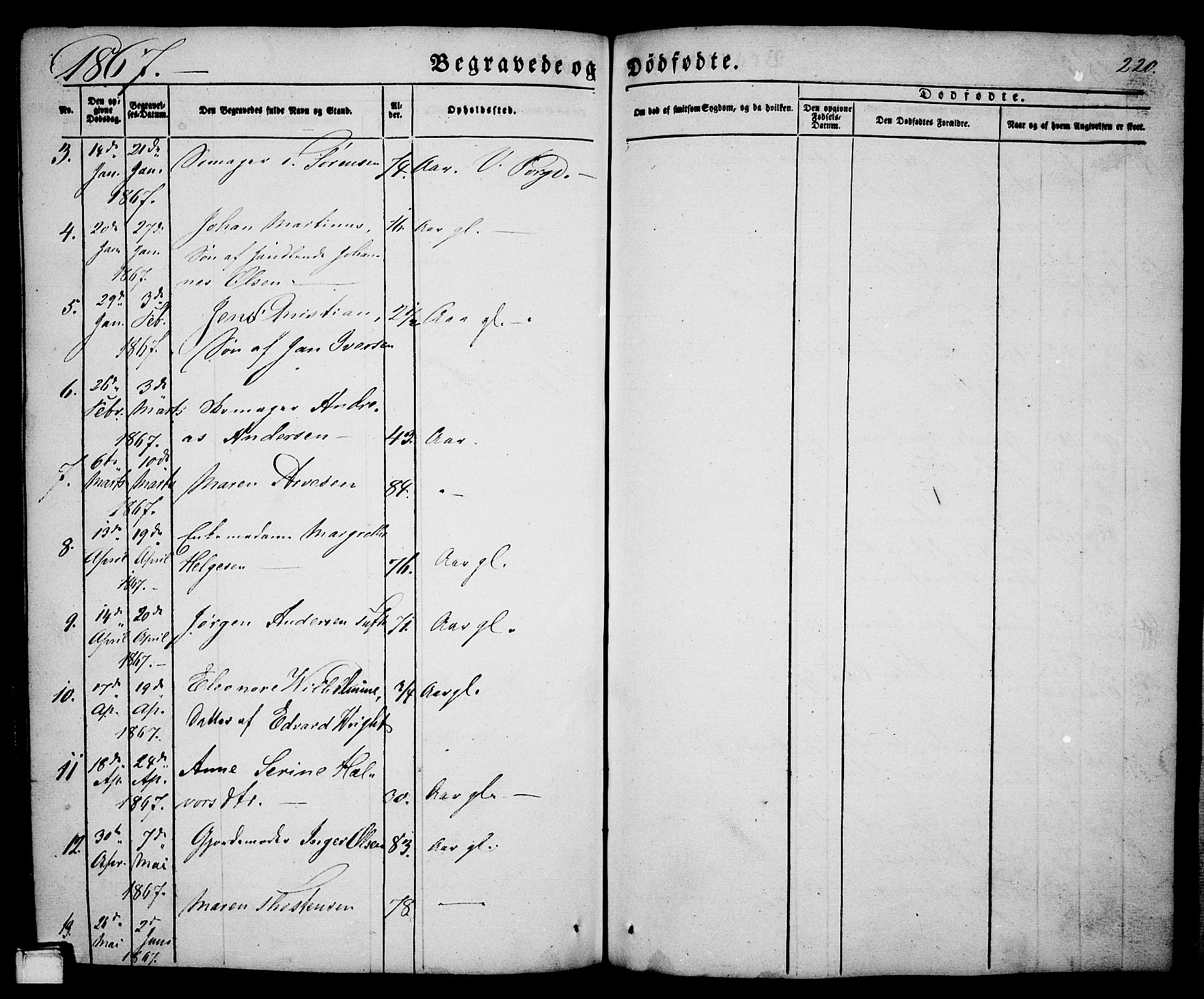 Porsgrunn kirkebøker , AV/SAKO-A-104/G/Ga/L0002: Parish register (copy) no. I 2, 1847-1877, p. 220