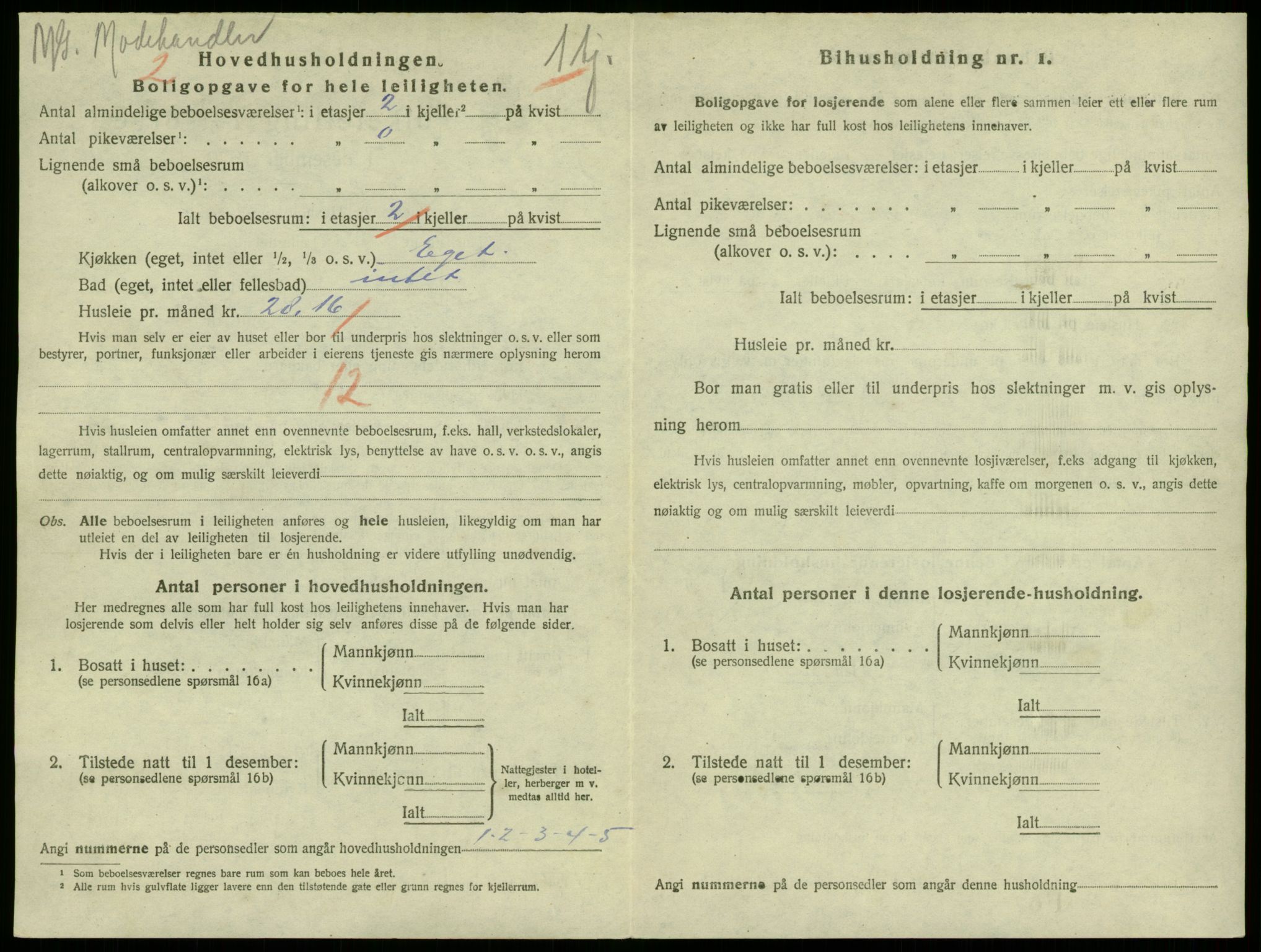 SAB, 1920 census for Bergen, 1920, p. 44504