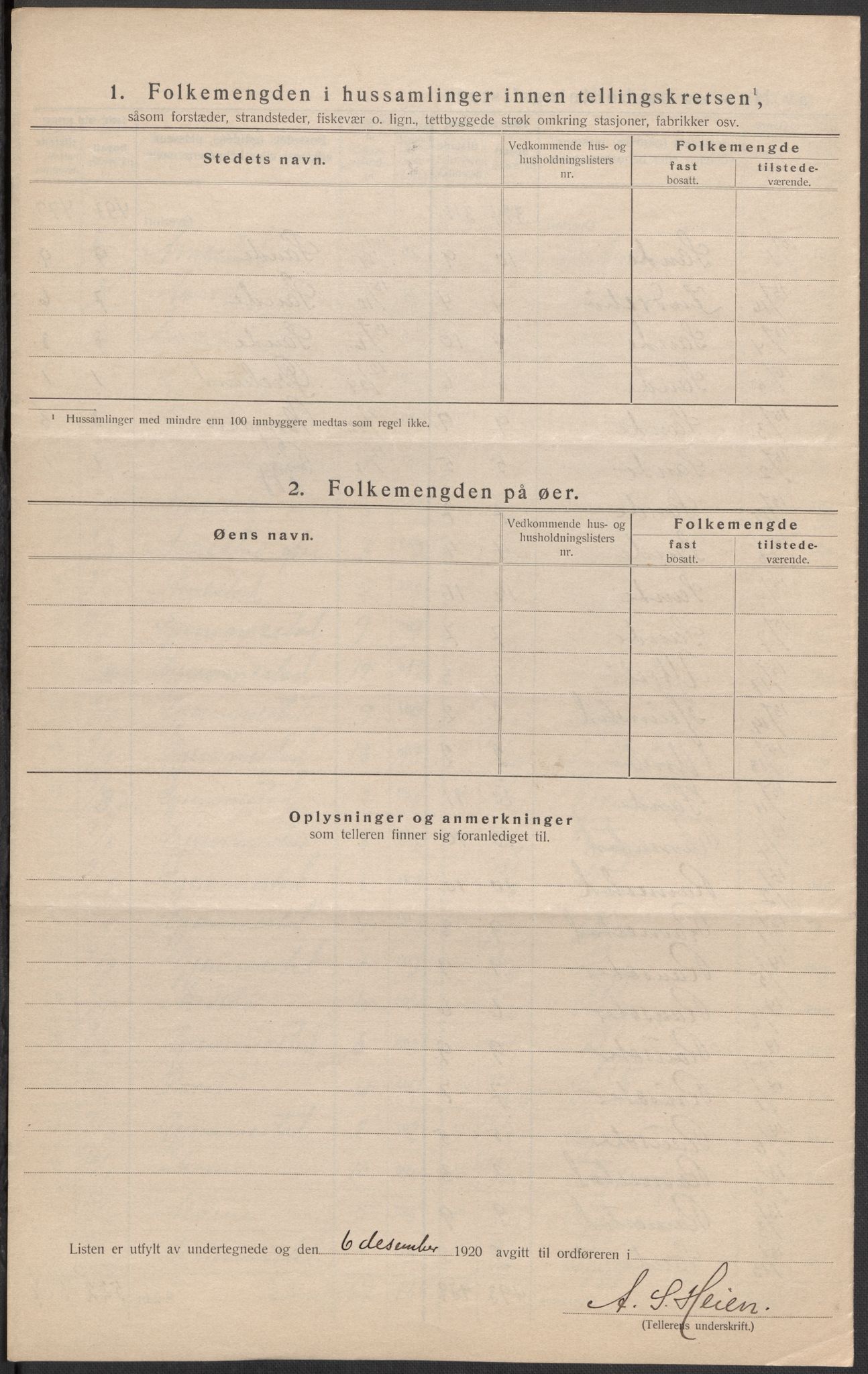SAB, 1920 census for Gloppen, 1920, p. 14