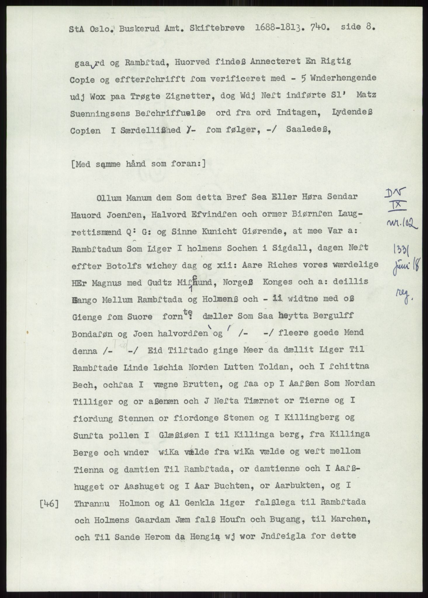 Samlinger til kildeutgivelse, Diplomavskriftsamlingen, AV/RA-EA-4053/H/Ha, p. 904