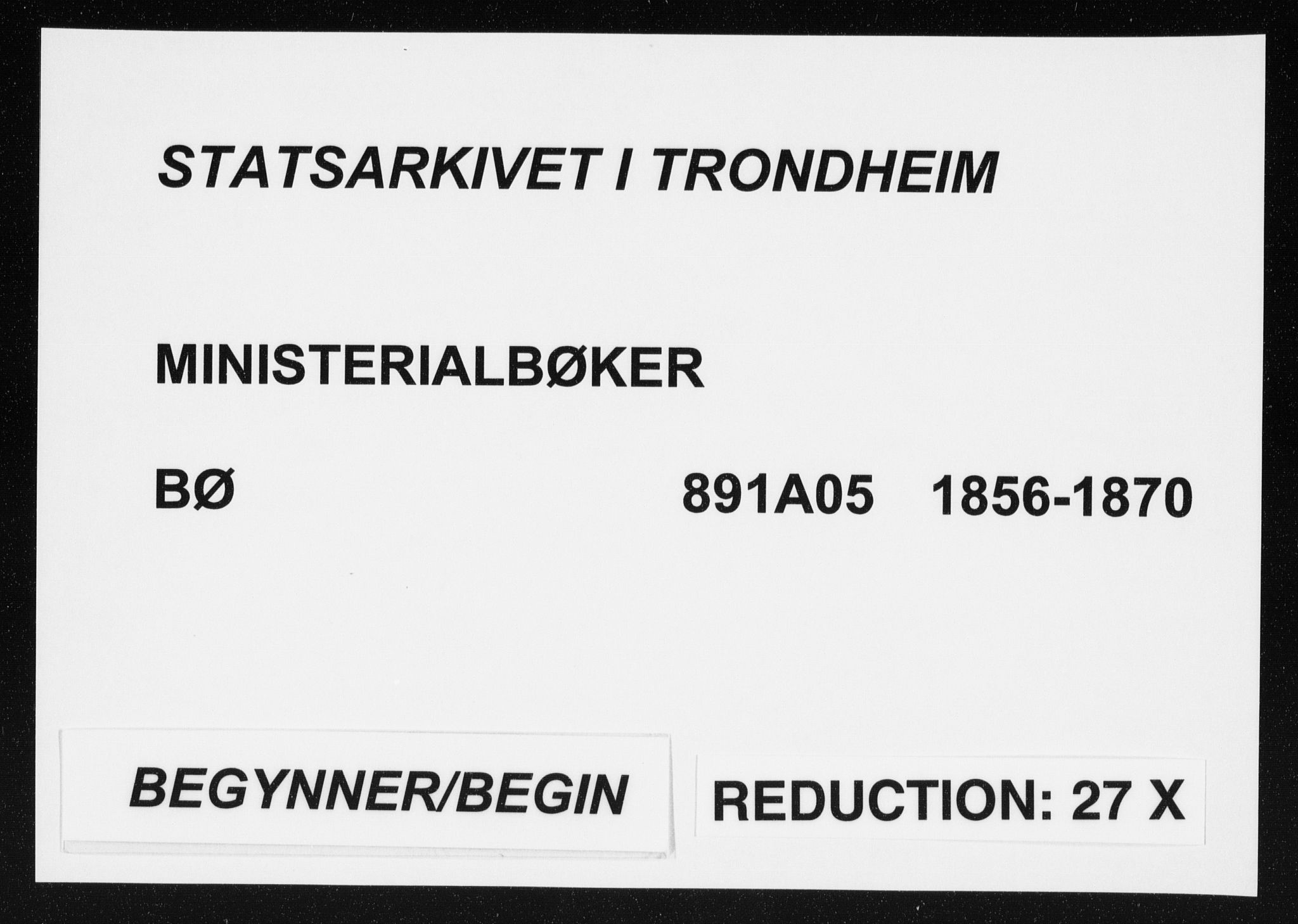 Ministerialprotokoller, klokkerbøker og fødselsregistre - Nordland, SAT/A-1459/891/L1300: Parish register (official) no. 891A05, 1856-1870