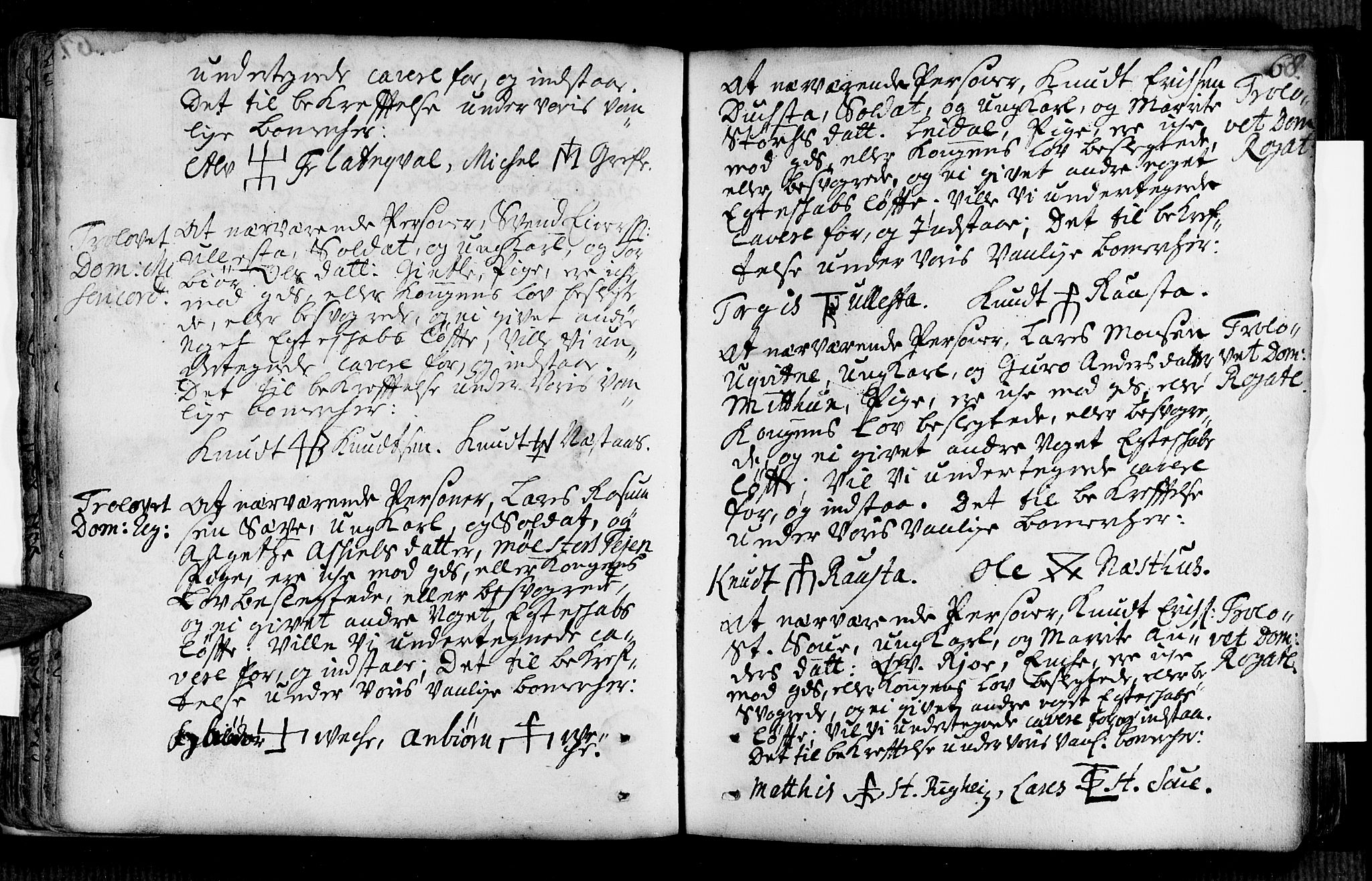 Voss sokneprestembete, AV/SAB-A-79001/H/Haa: Parish register (official) no. A 2, 1709-1730, p. 68