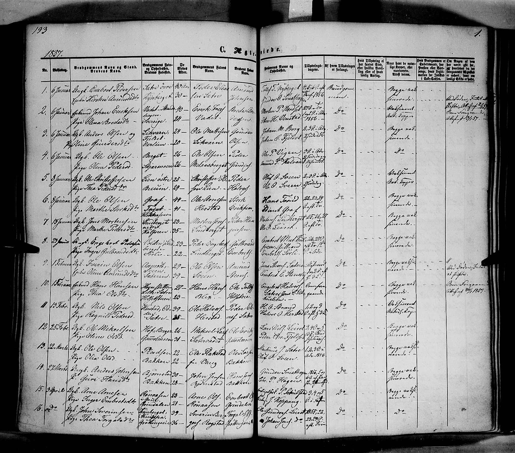 Elverum prestekontor, SAH/PREST-044/H/Ha/Haa/L0010: Parish register (official) no. 10, 1857-1868, p. 193