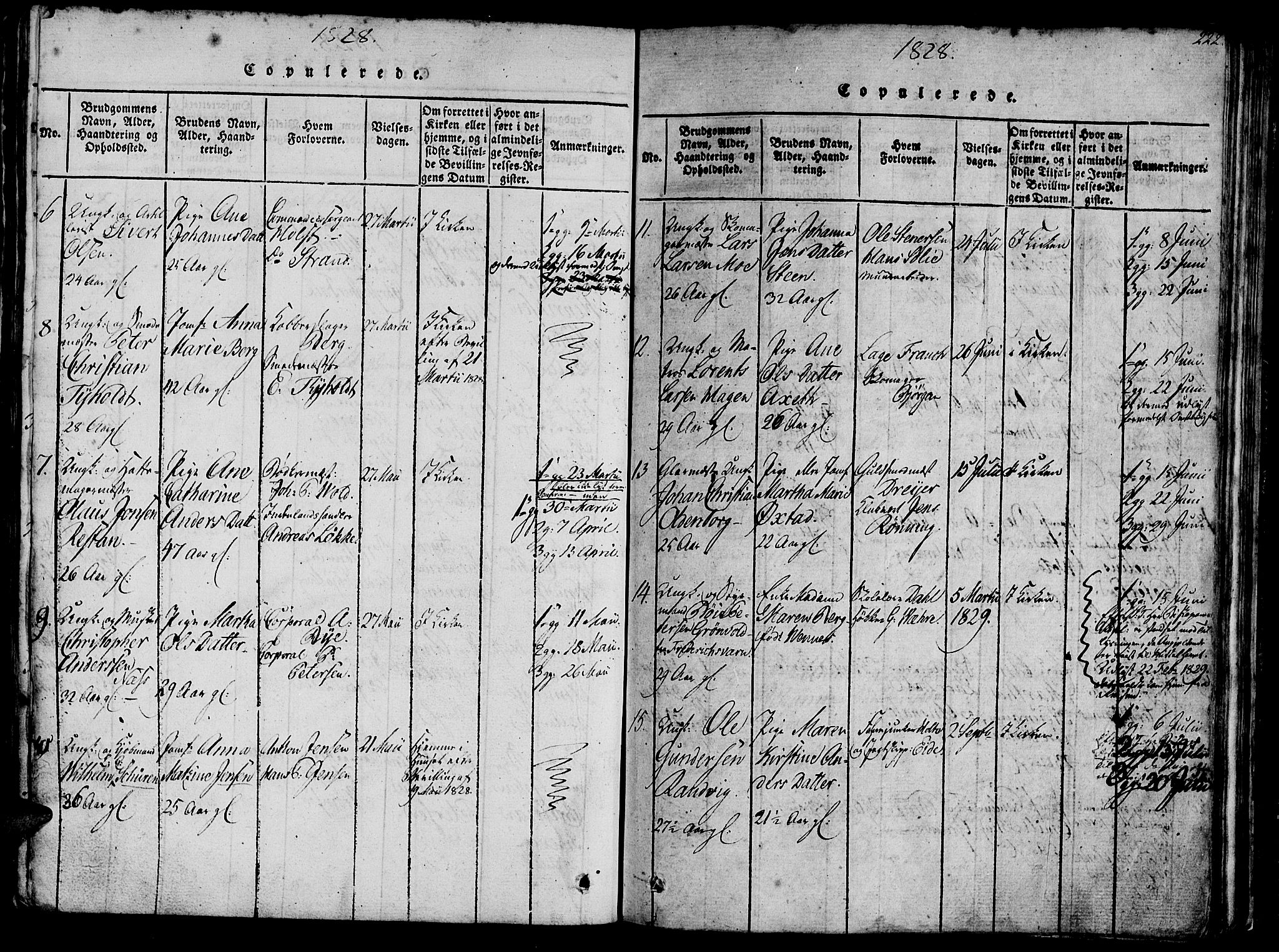 Ministerialprotokoller, klokkerbøker og fødselsregistre - Sør-Trøndelag, SAT/A-1456/602/L0135: Parish register (copy) no. 602C03, 1815-1832, p. 222