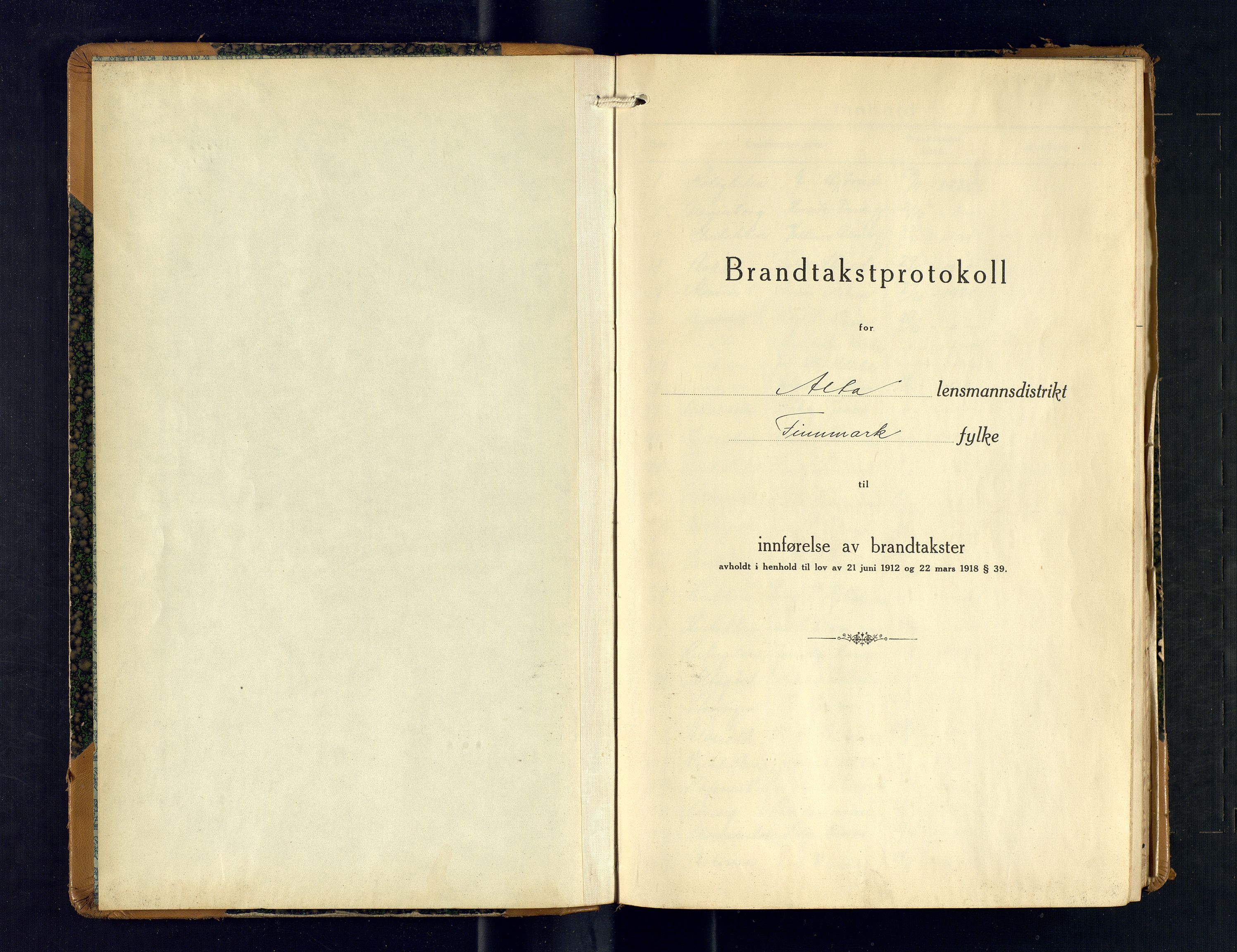 Alta lensmannskontor, SATØ/S-1165/O/Ob/L0176: Branntakstprotokoll, 1928-1932