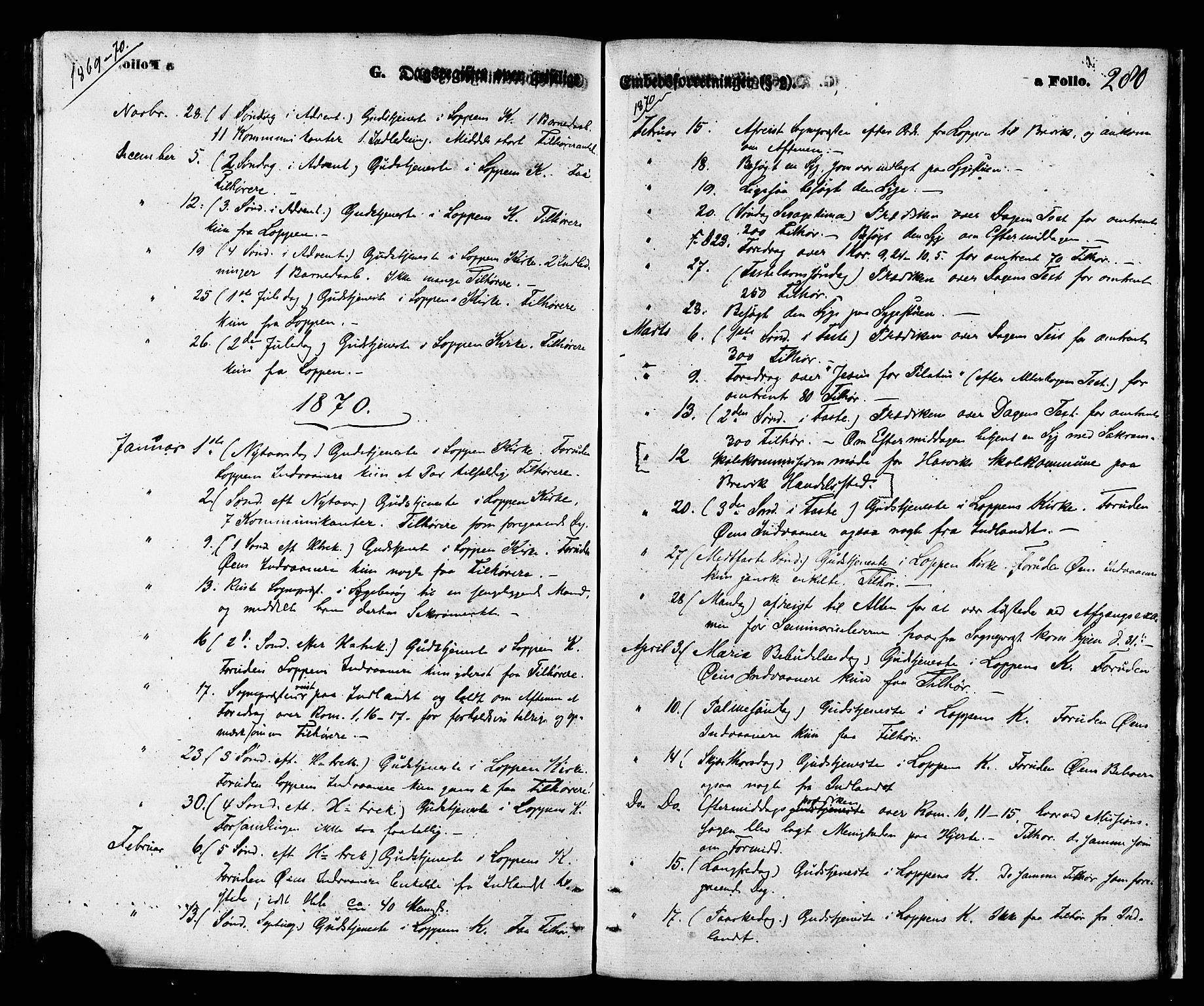 Loppa sokneprestkontor, SATØ/S-1339/H/Ha/L0005kirke: Parish register (official) no. 5, 1869-1878, p. 280