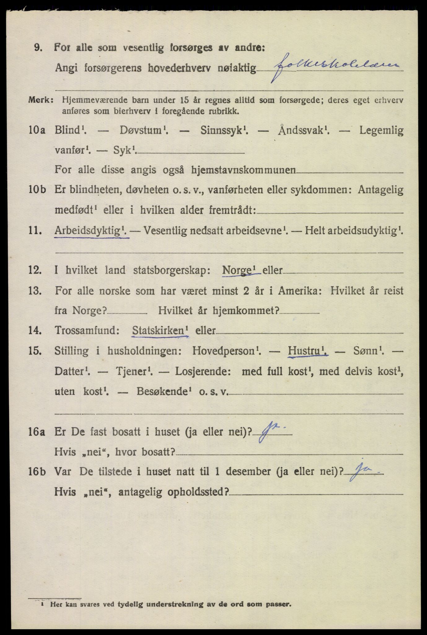 SAH, 1920 census for Åsnes, 1920, p. 12199