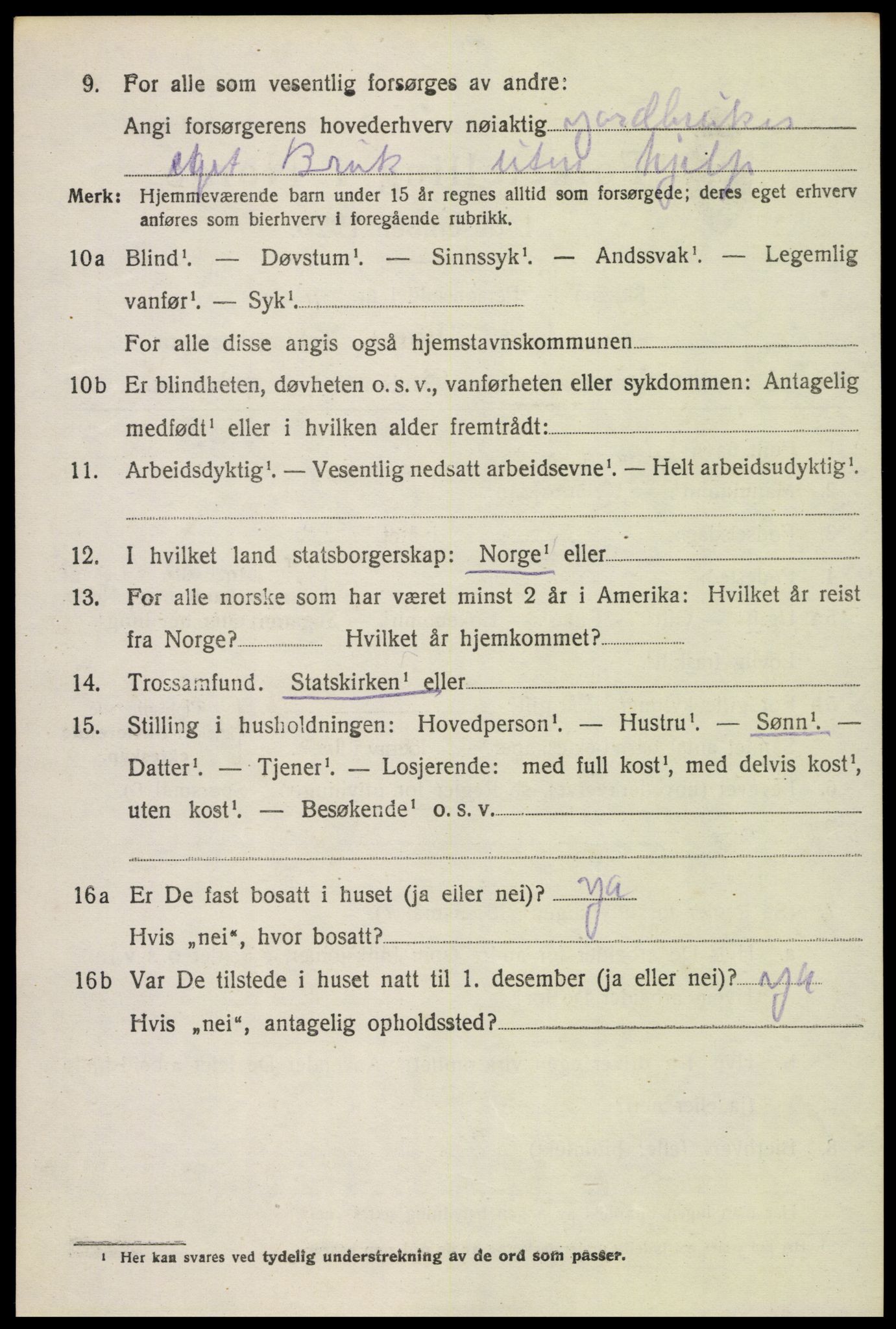 SAH, 1920 census for Brandbu, 1920, p. 8508