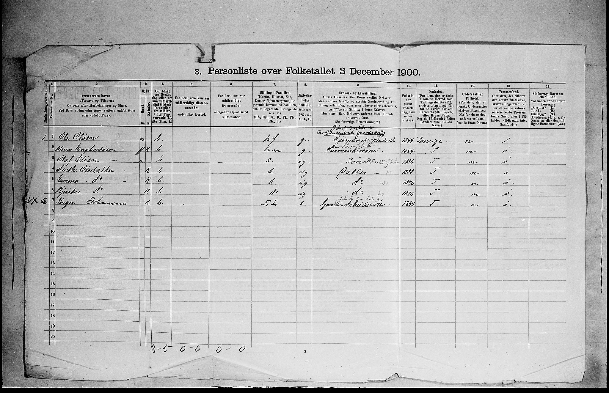 SAH, 1900 census for Løten, 1900, p. 49