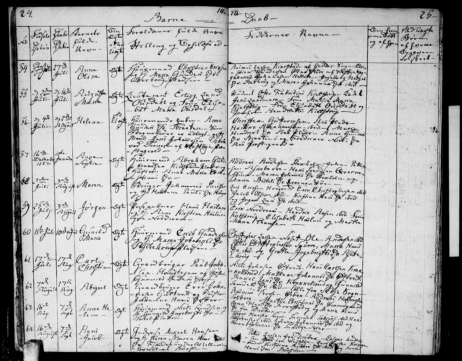 Ås prestekontor Kirkebøker, AV/SAO-A-10894/F/Fa/L0005: Parish register (official) no. I 5, 1827-1840, p. 24-25