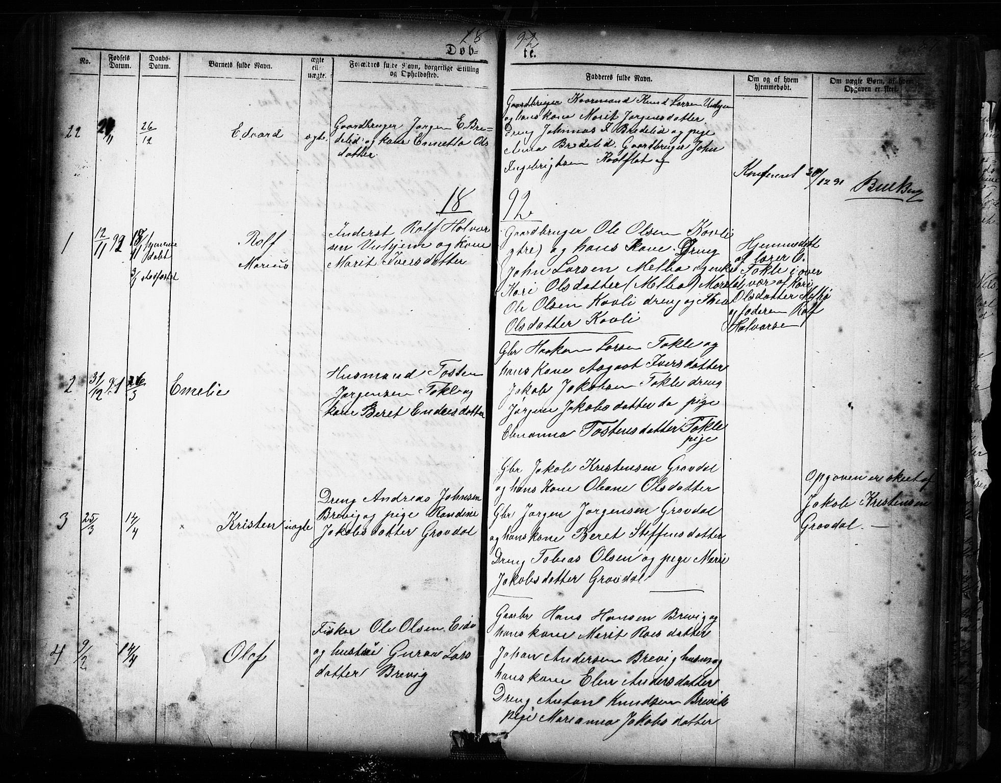 Ministerialprotokoller, klokkerbøker og fødselsregistre - Møre og Romsdal, SAT/A-1454/545/L0588: Parish register (copy) no. 545C02, 1867-1902, p. 87