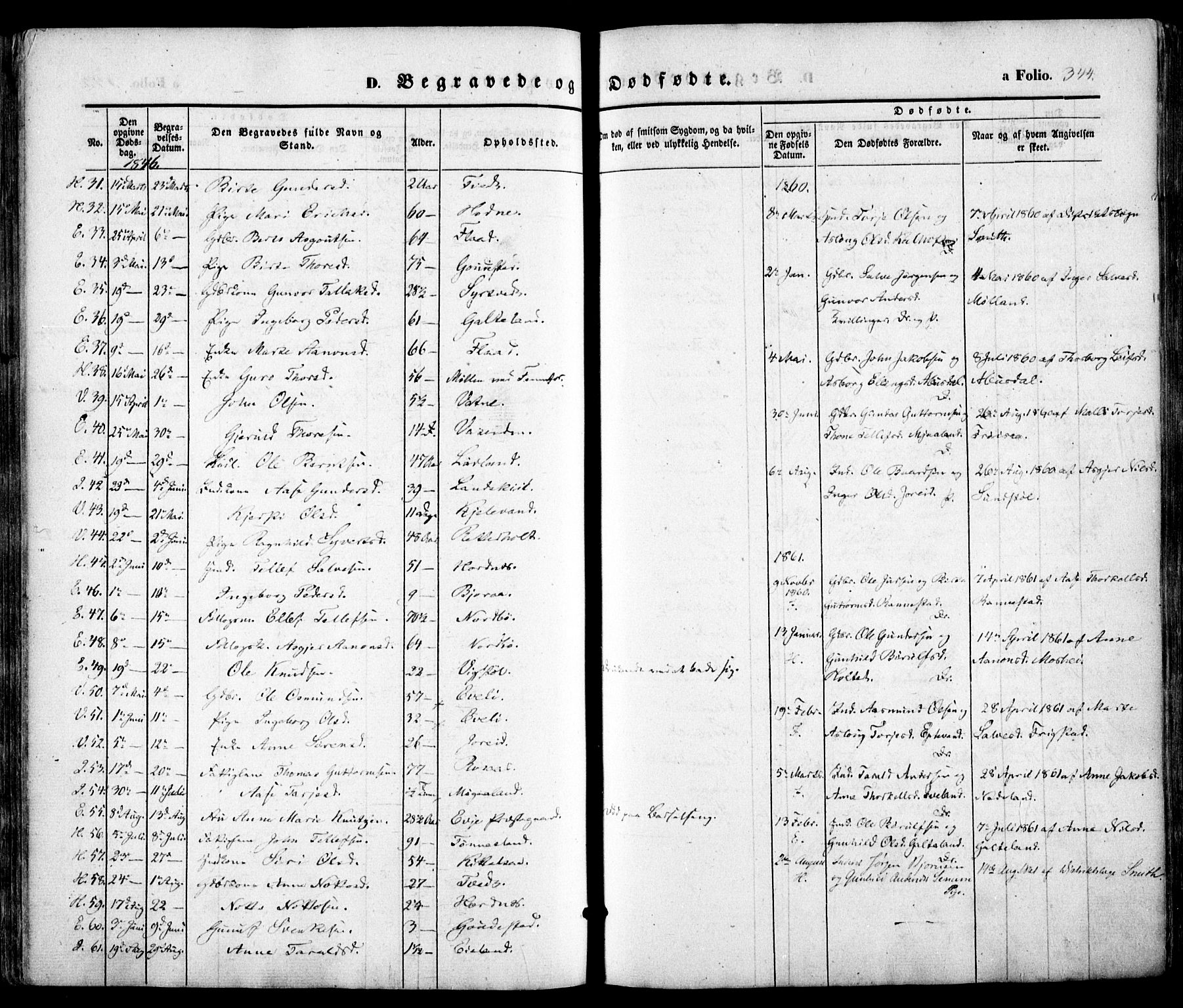 Evje sokneprestkontor, SAK/1111-0008/F/Fa/Faa/L0005: Parish register (official) no. A 5, 1843-1865, p. 344