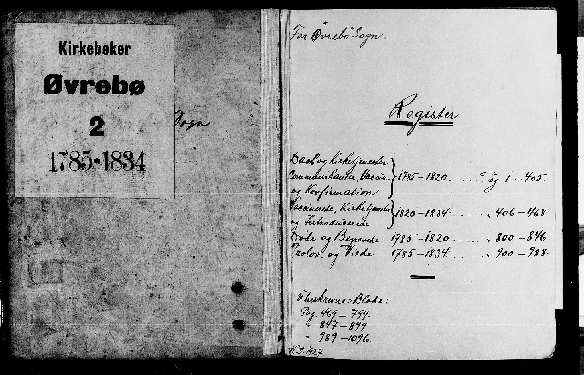 Vennesla sokneprestkontor, SAK/1111-0045/Fa/Fac/L0002: Parish register (official) no. A 2, 1785-1834