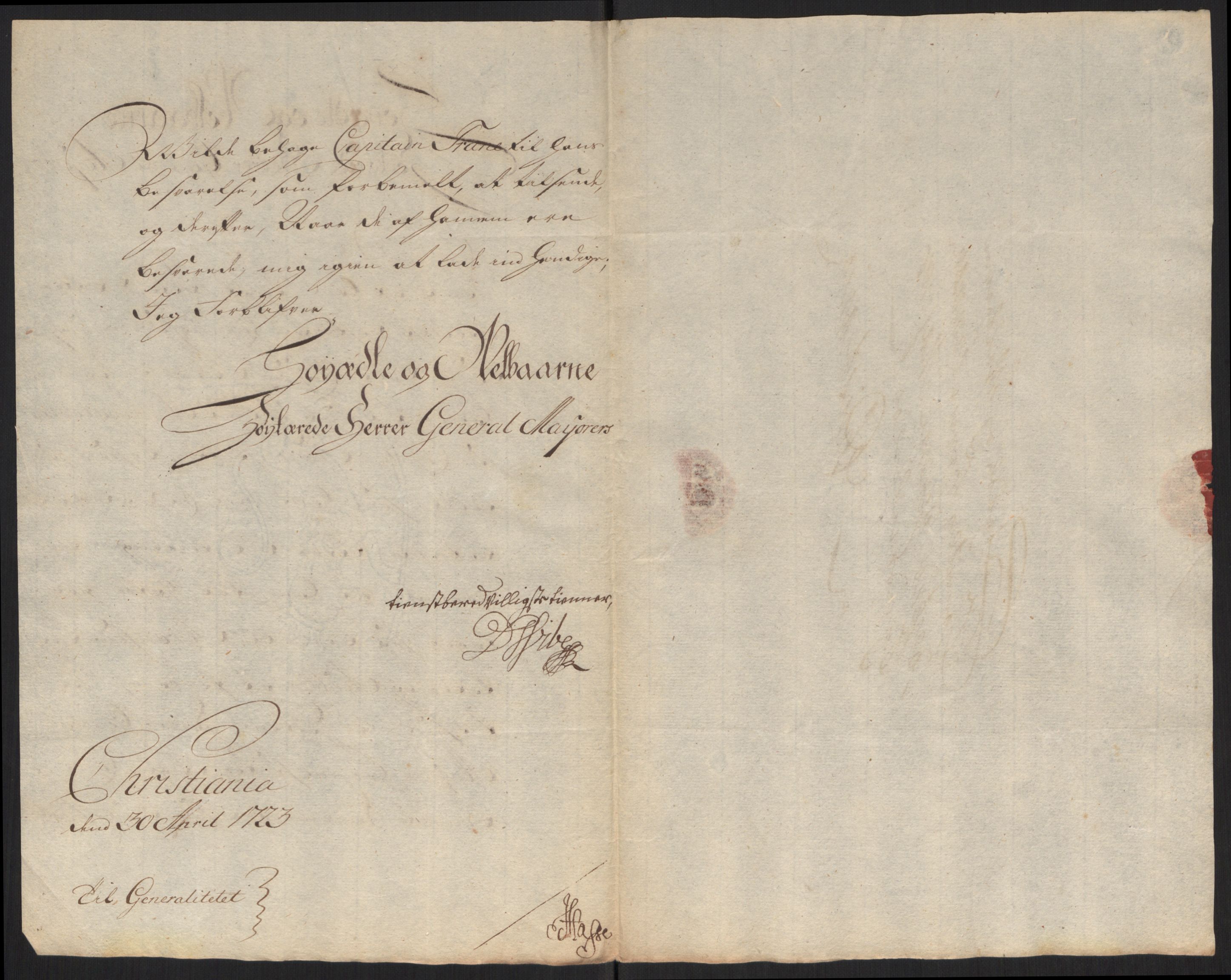 Kommanderende general (KG I) med Det norske krigsdirektorium, AV/RA-EA-5419/D/L0060: Stattholderens, stiftamtmenns og amtmenns brev, 1720-1730, p. 189