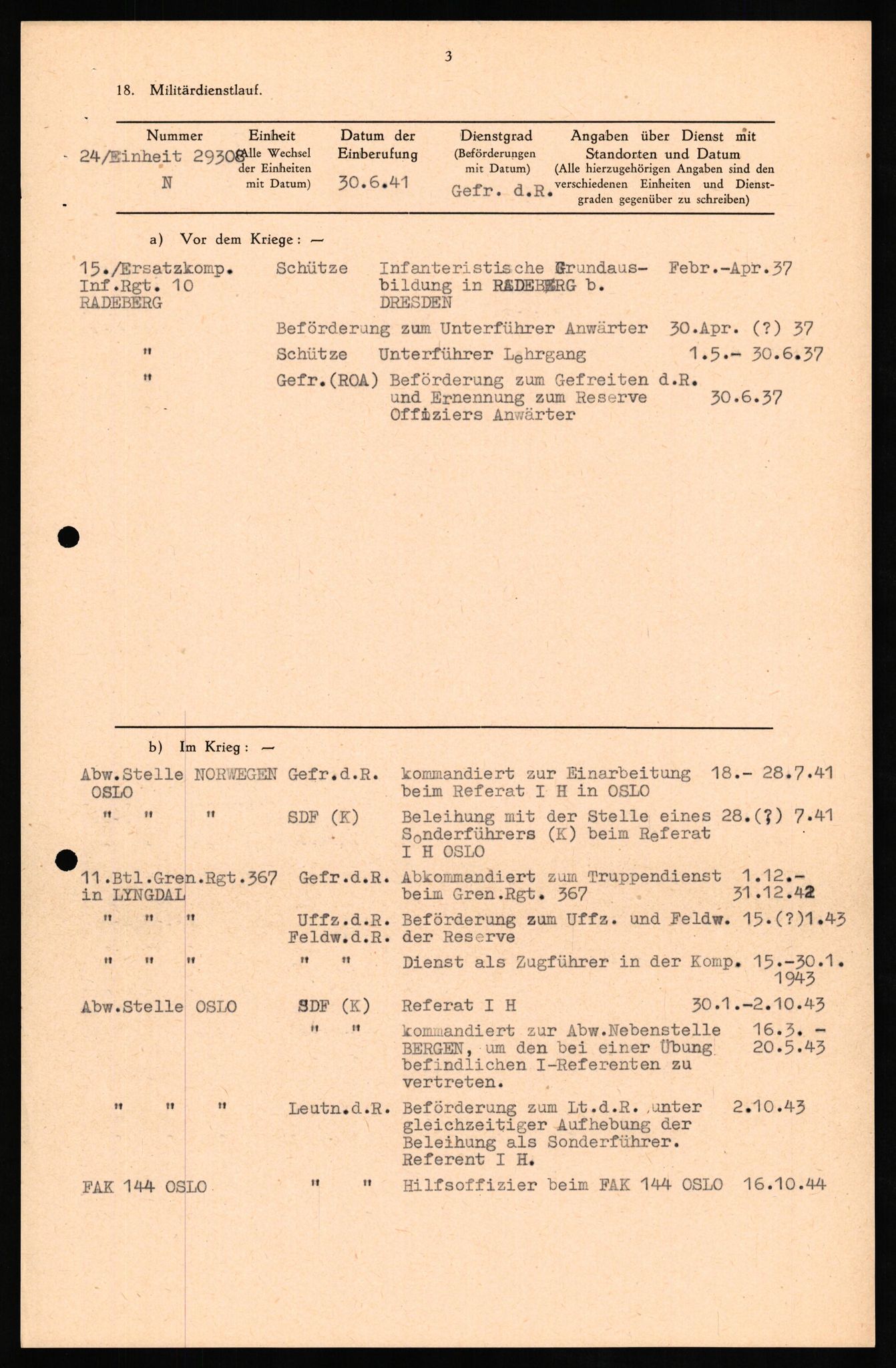 Forsvaret, Forsvarets overkommando II, AV/RA-RAFA-3915/D/Db/L0019: CI Questionaires. Tyske okkupasjonsstyrker i Norge. Tyskere., 1945-1946, p. 102