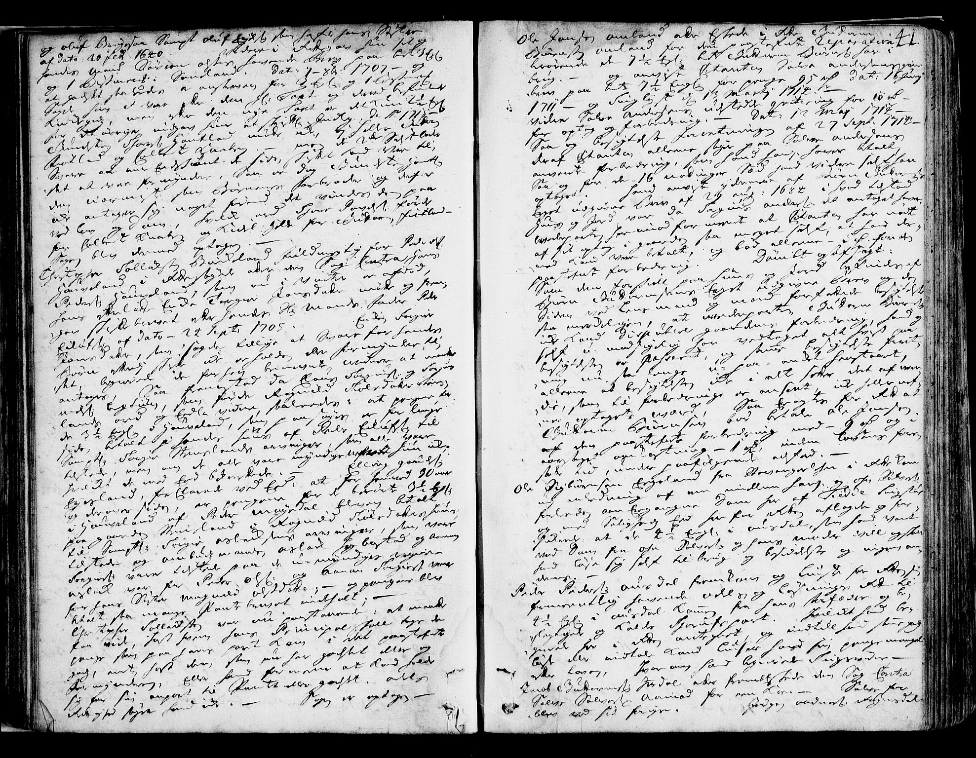 Lister sorenskriveri, AV/SAK-1221-0003/F/Fa/L0041: Tingbok nr 41, 1718-1719, p. 40b-41a