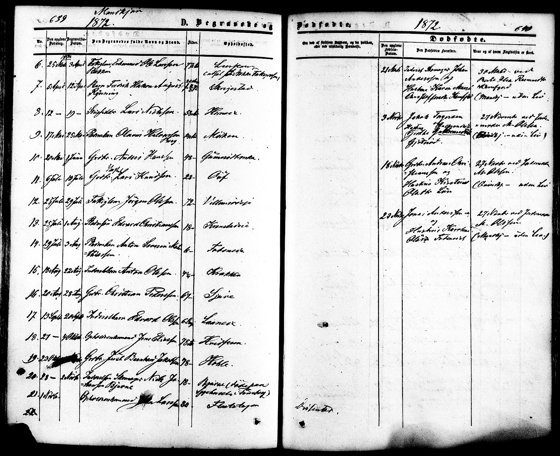 Ramnes kirkebøker, SAKO/A-314/F/Fa/L0006: Parish register (official) no. I 6, 1862-1877, p. 639-640