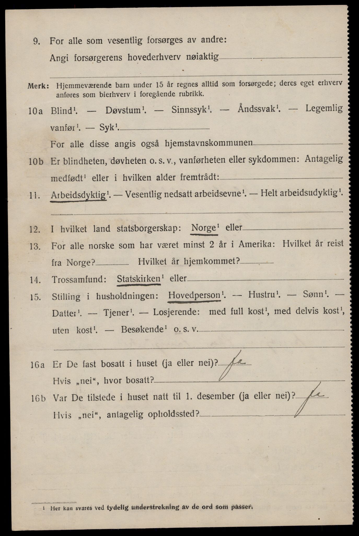 SAST, 1920 census for Suldal, 1920, p. 815