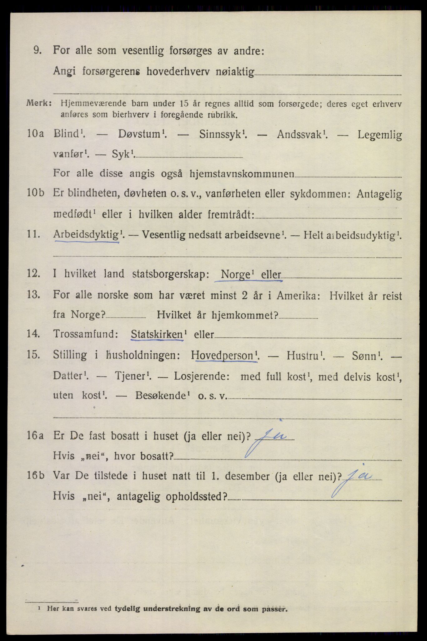 SAKO, 1920 census for Lier, 1920, p. 5255