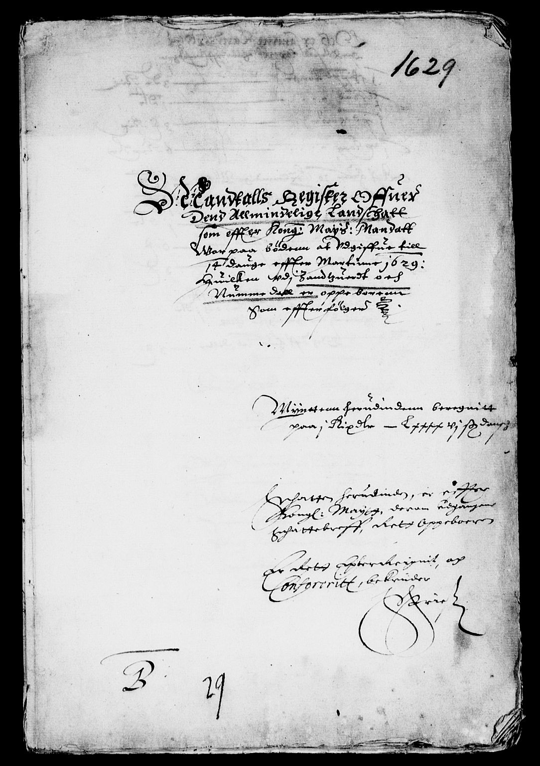 Rentekammeret inntil 1814, Reviderte regnskaper, Lensregnskaper, AV/RA-EA-5023/R/Rb/Rbn/L0001: Numedal og Sandsvær len, 1628-1638