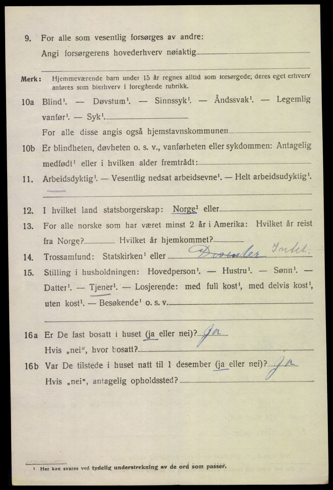 SAK, 1920 census for Konsmo, 1920, p. 1635