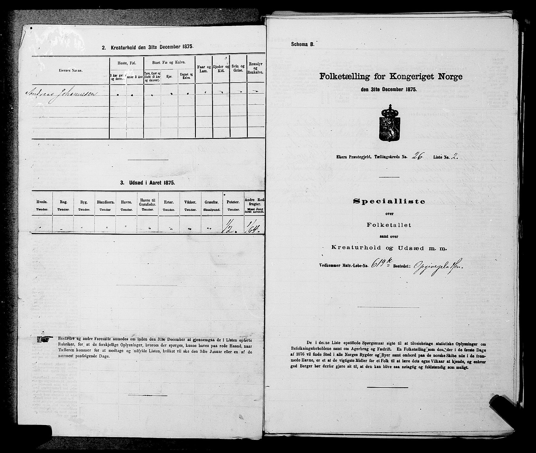 SAKO, 1875 census for 0624P Eiker, 1875, p. 4446