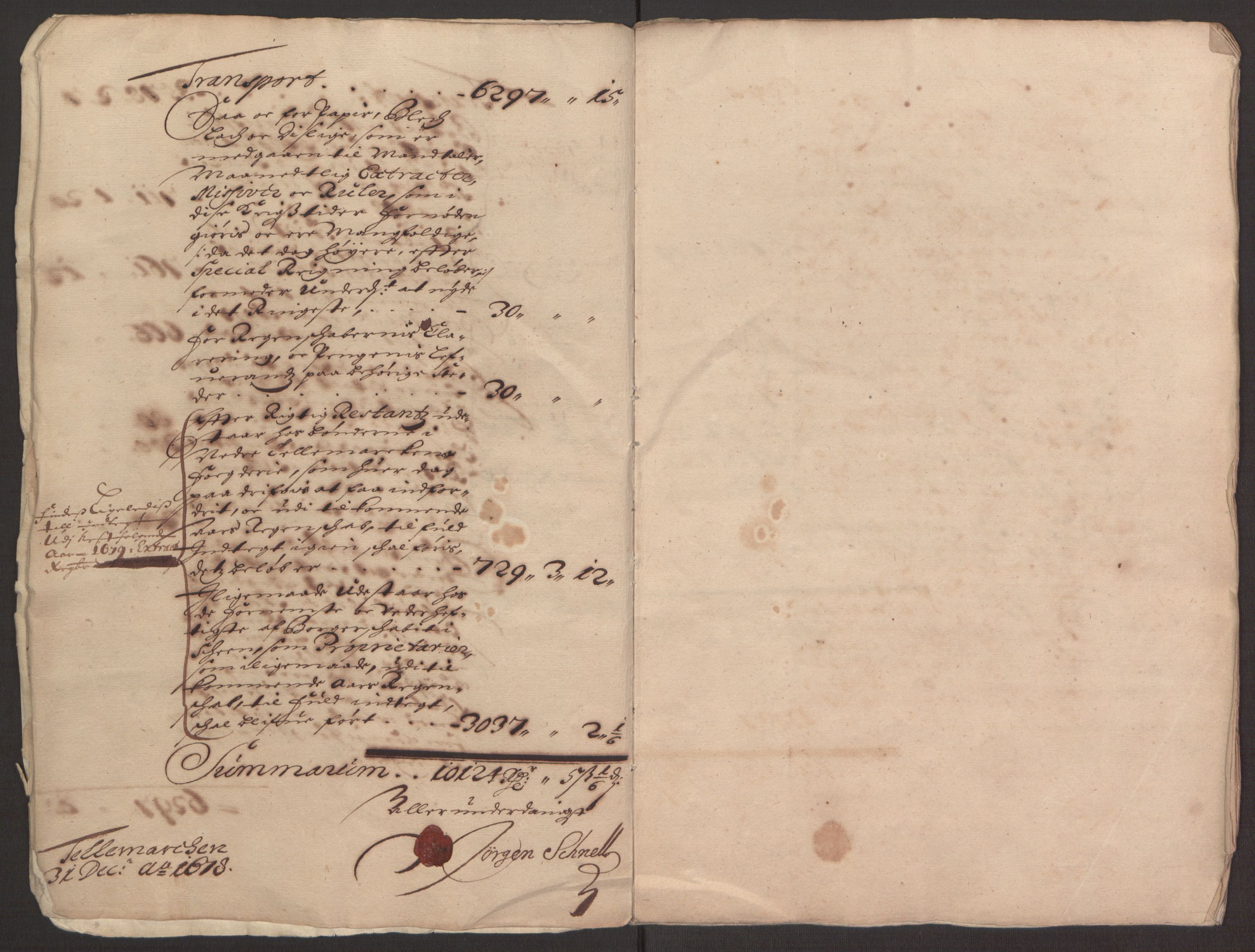 Rentekammeret inntil 1814, Reviderte regnskaper, Fogderegnskap, AV/RA-EA-4092/R35/L2068: Fogderegnskap Øvre og Nedre Telemark, 1677, p. 12