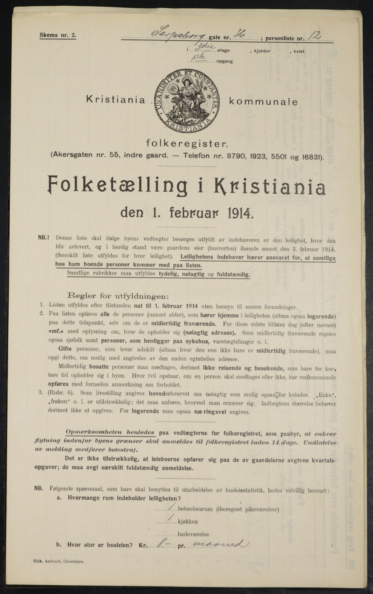 OBA, Municipal Census 1914 for Kristiania, 1914, p. 89024