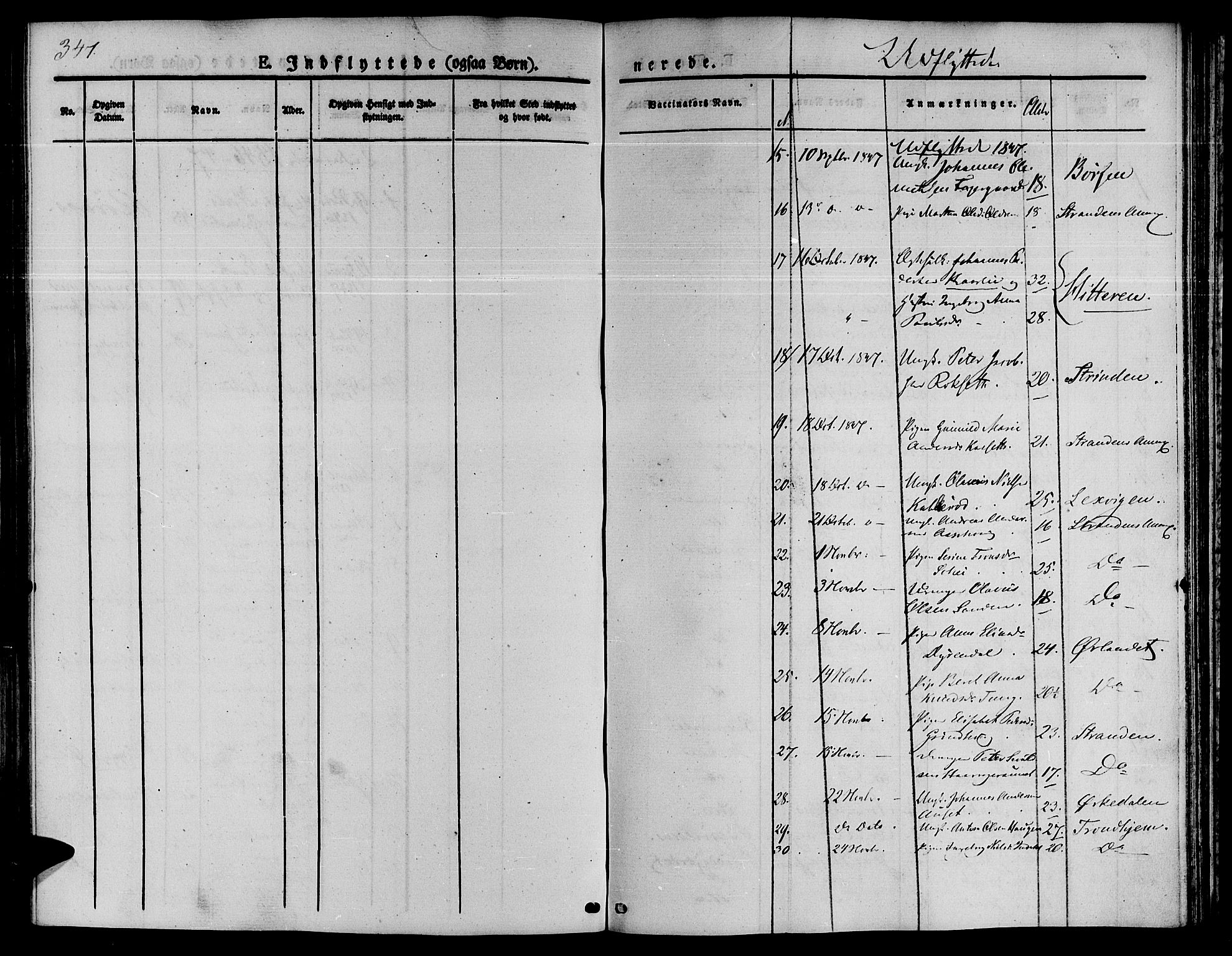Ministerialprotokoller, klokkerbøker og fødselsregistre - Sør-Trøndelag, SAT/A-1456/646/L0610: Parish register (official) no. 646A08, 1837-1847, p. 347