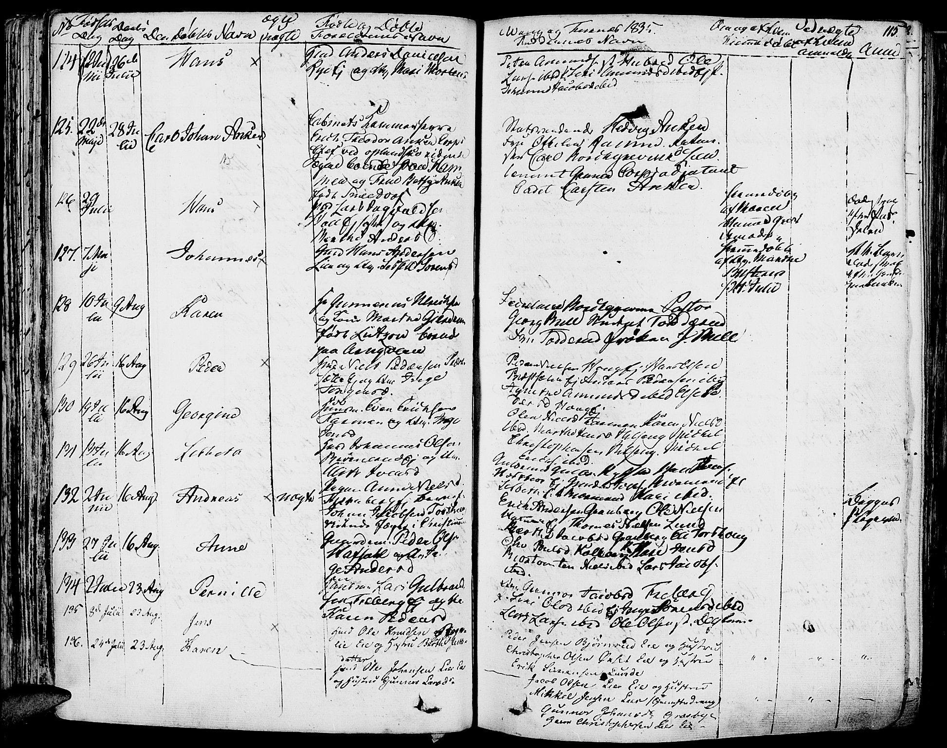 Vang prestekontor, Hedmark, AV/SAH-PREST-008/H/Ha/Haa/L0009: Parish register (official) no. 9, 1826-1841, p. 115